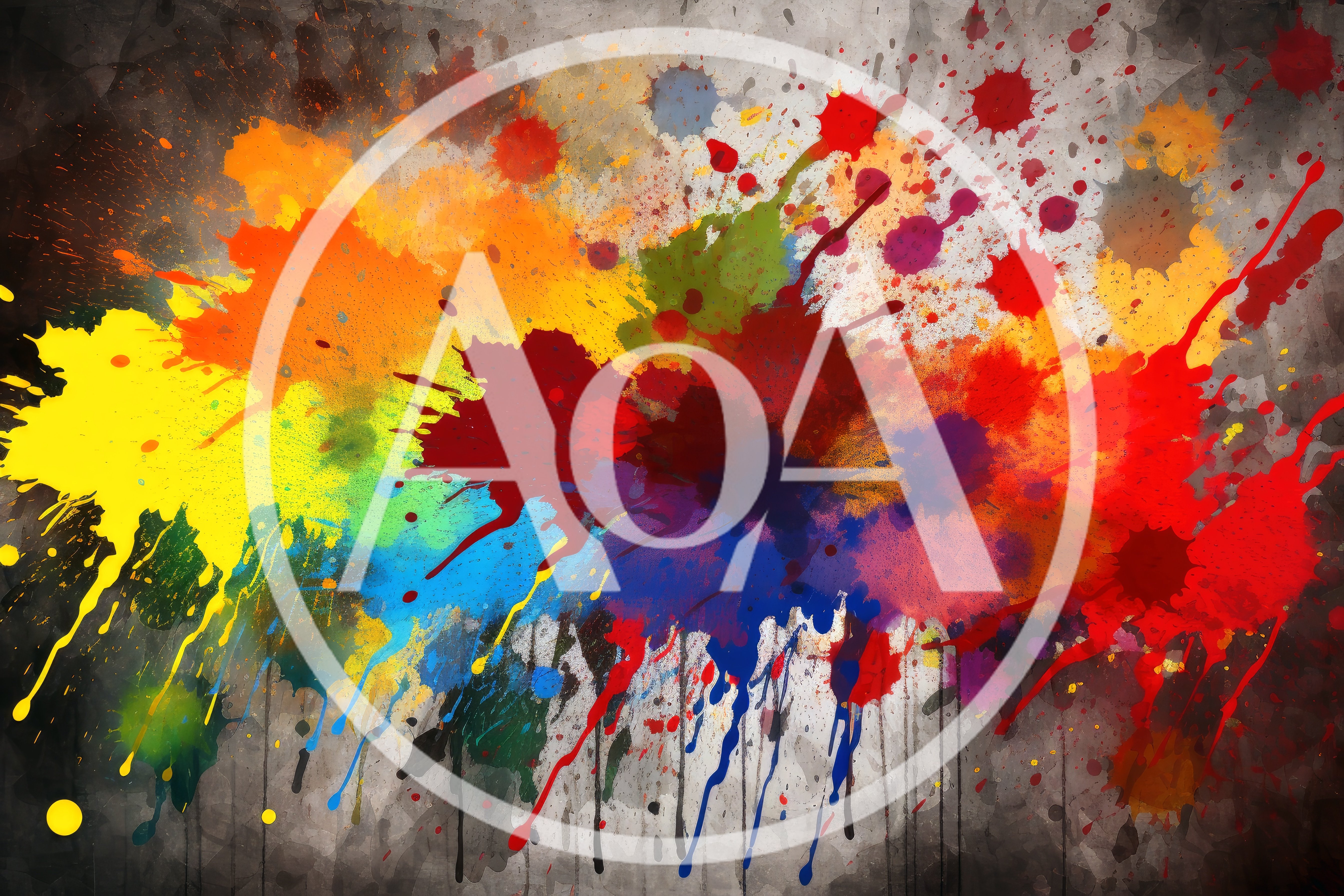 Abstract Colorful Paint Splatter Background