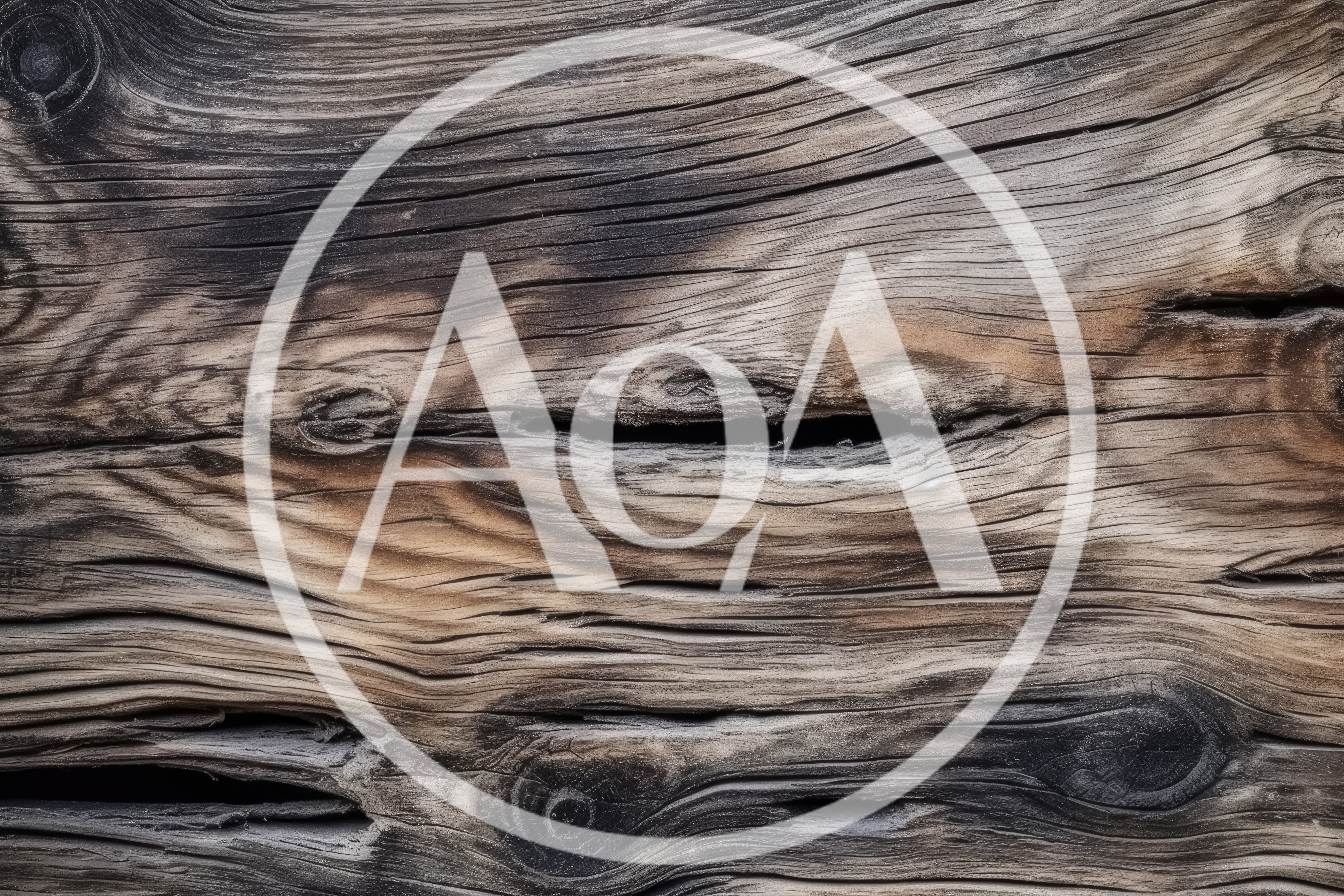 Weathered Wooden Surface With Deep Grain And Knots