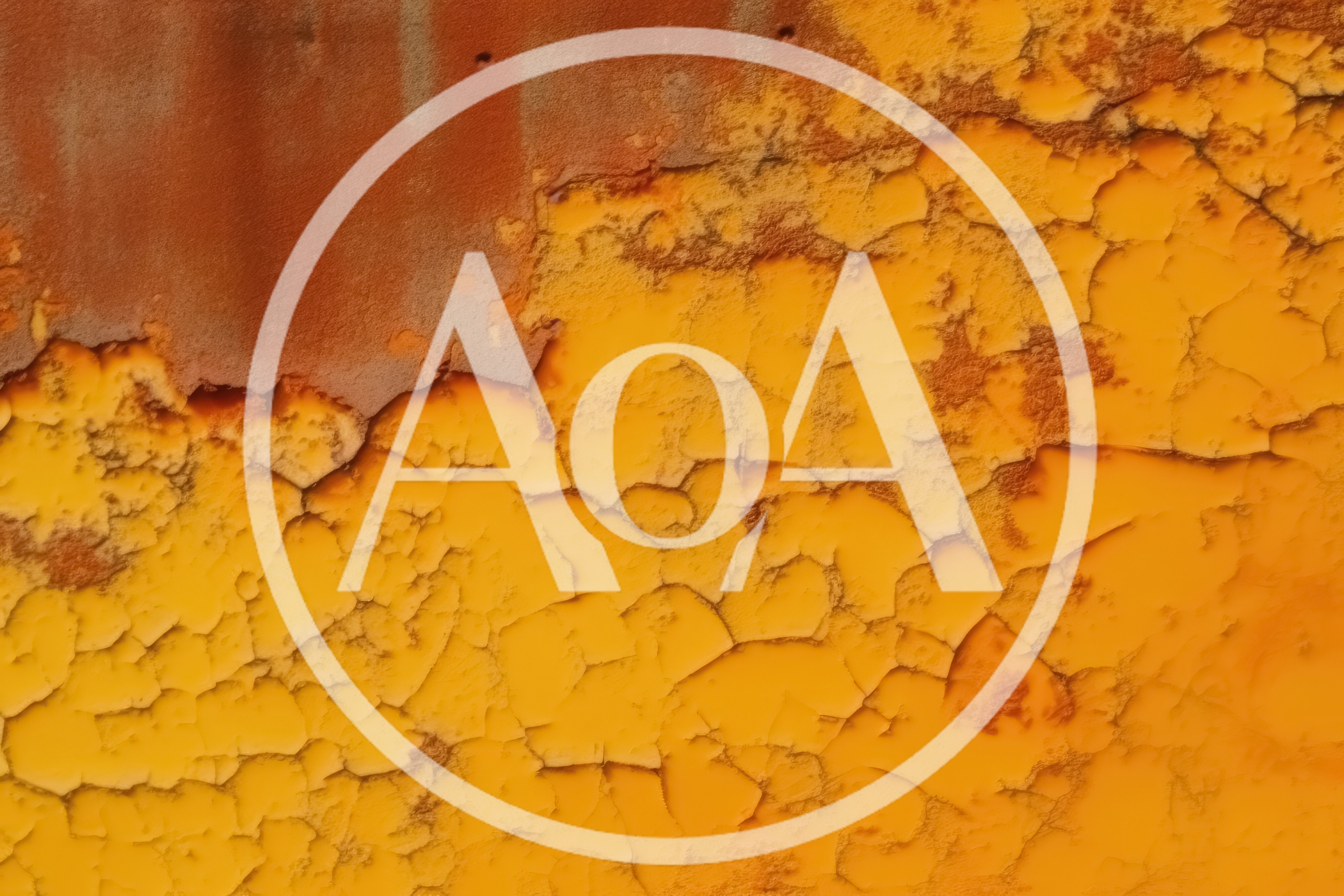 Close Up Of Peeling Yellow Paint On Metal