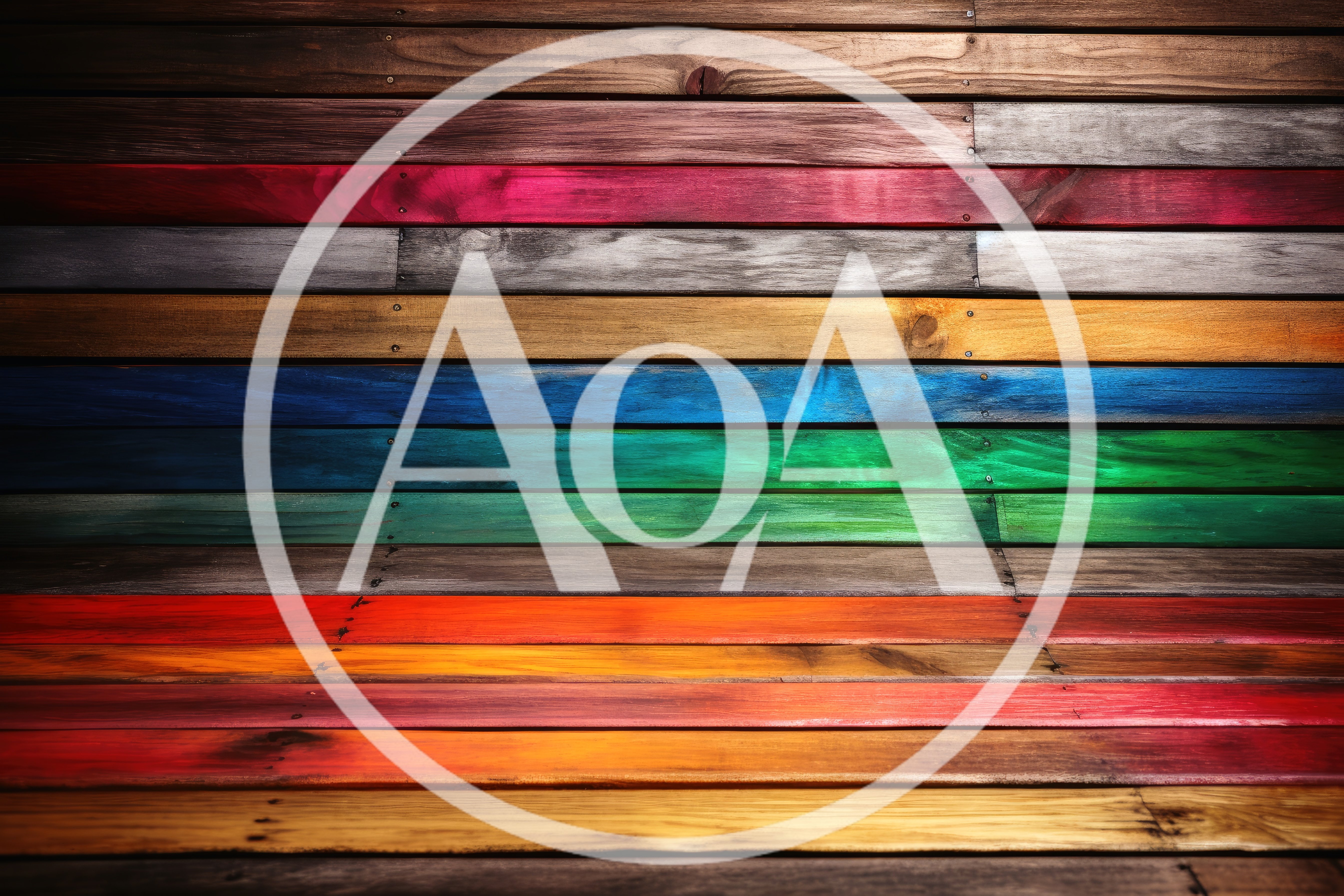 Multicolor Painted Wooden Planks Background