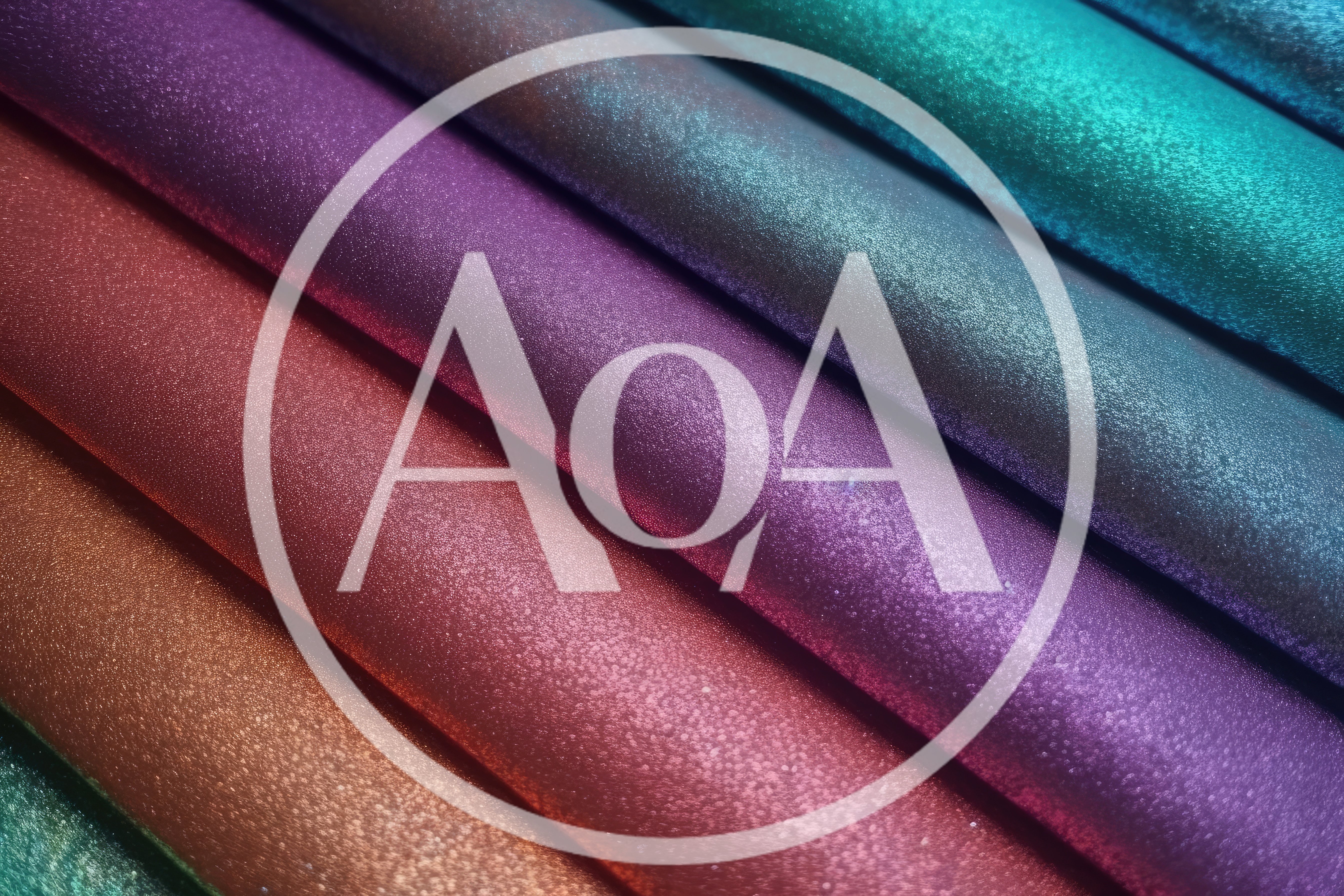 Abstract Background Of Colorful Shimmering Fabric Rolls
