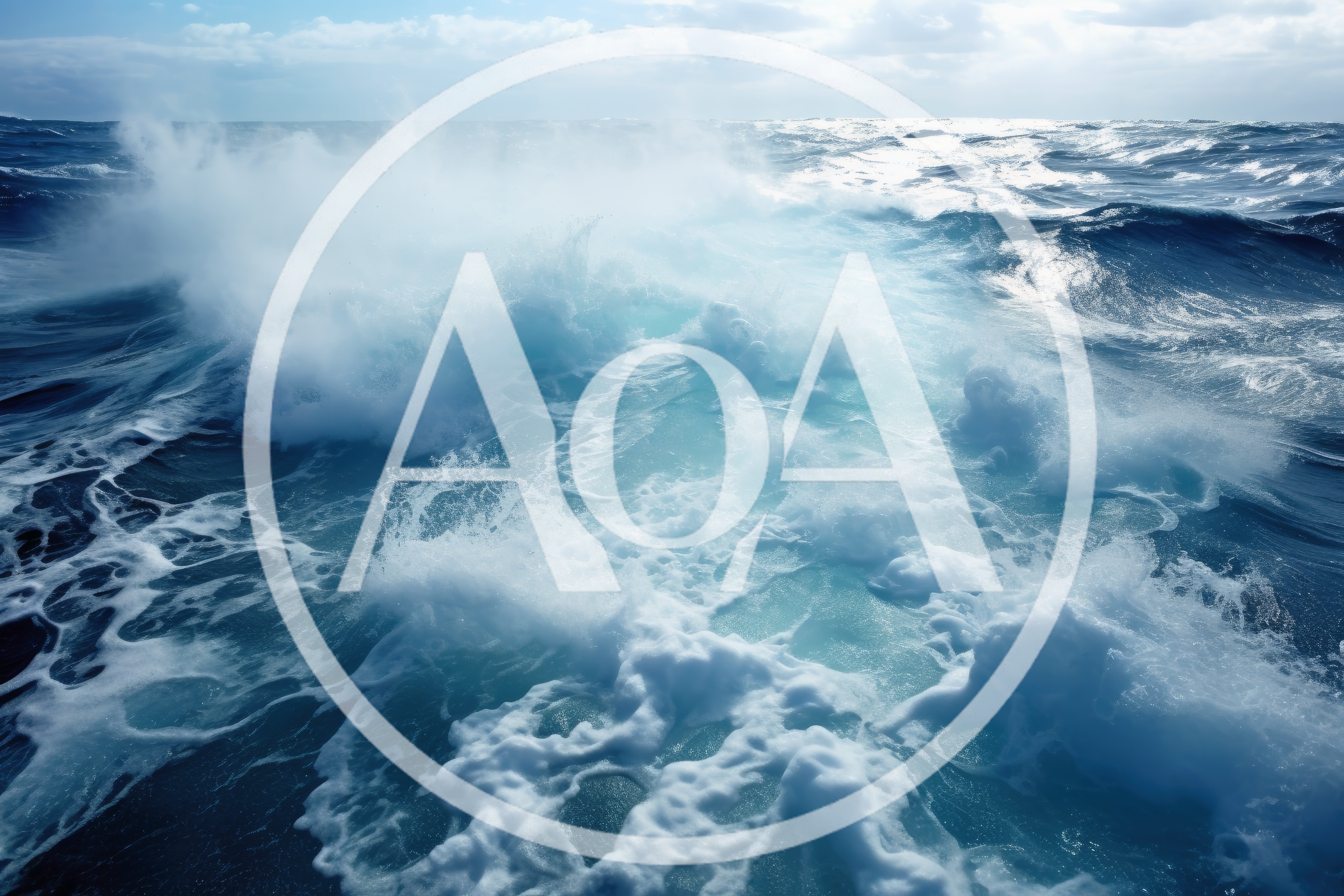 Turbulent Ocean Waves Crashing In Open Sea