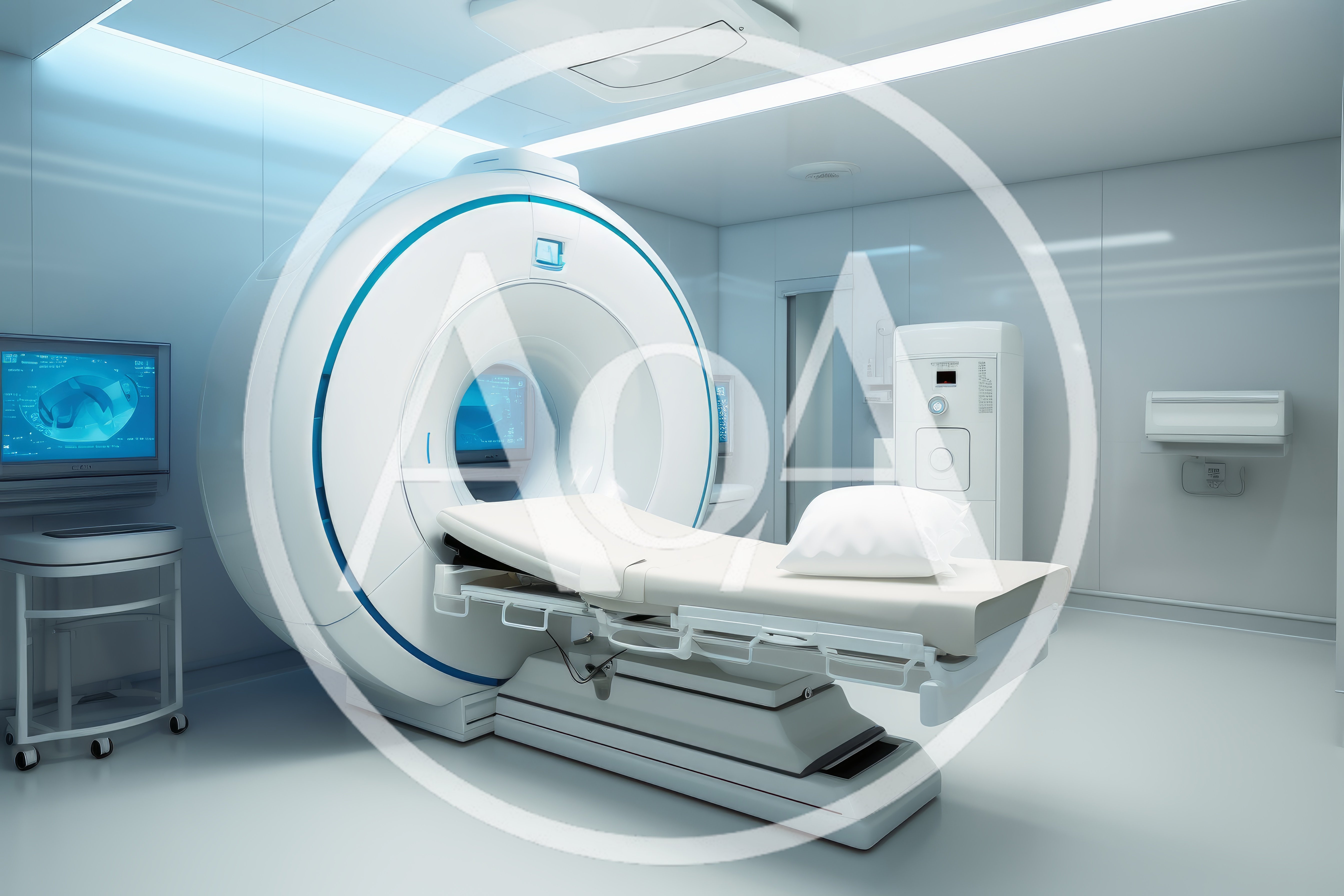 Modern MRI Scanner Machine in Clinical Imaging Room