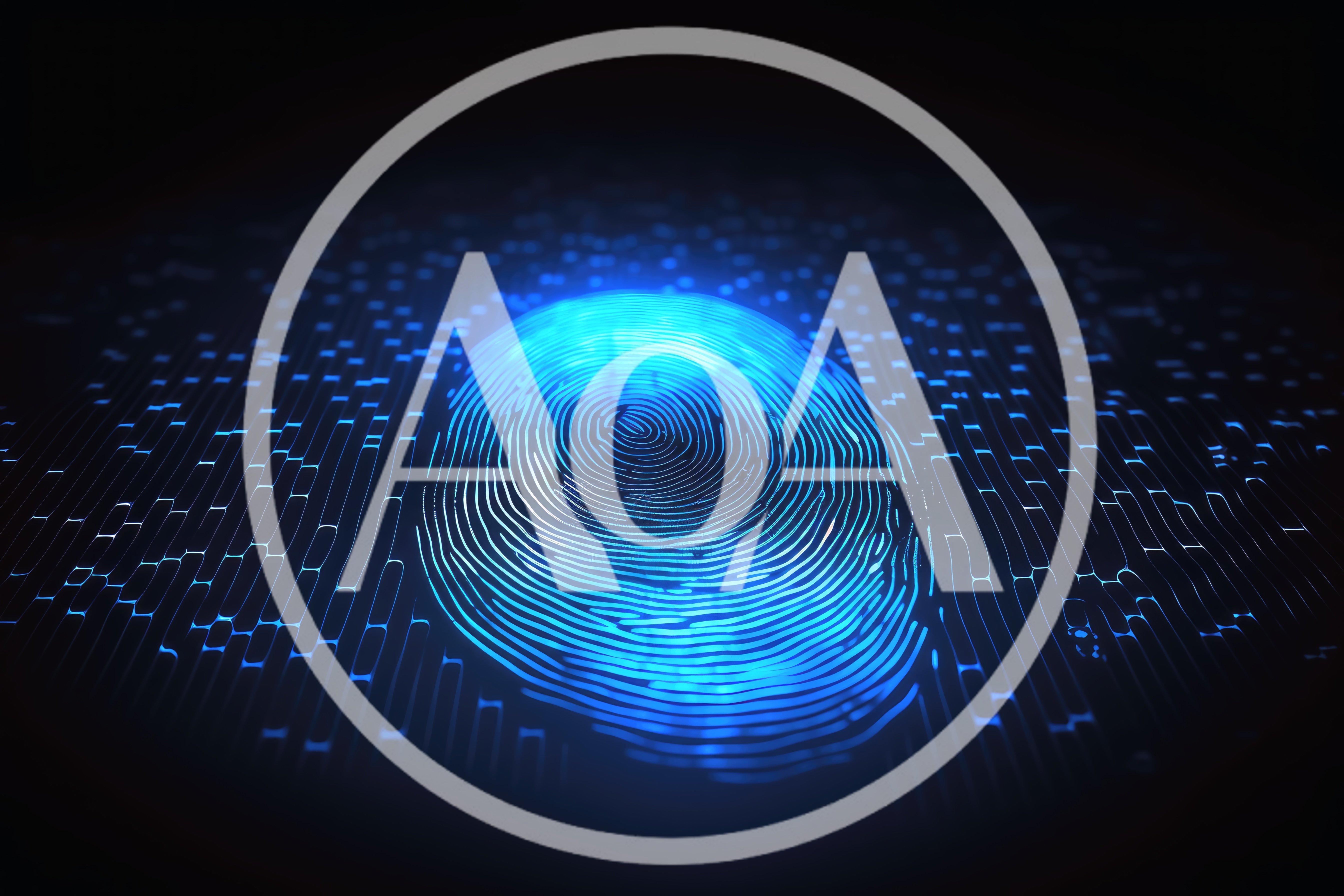 Digital Fingerprint Scanning Technology Concept