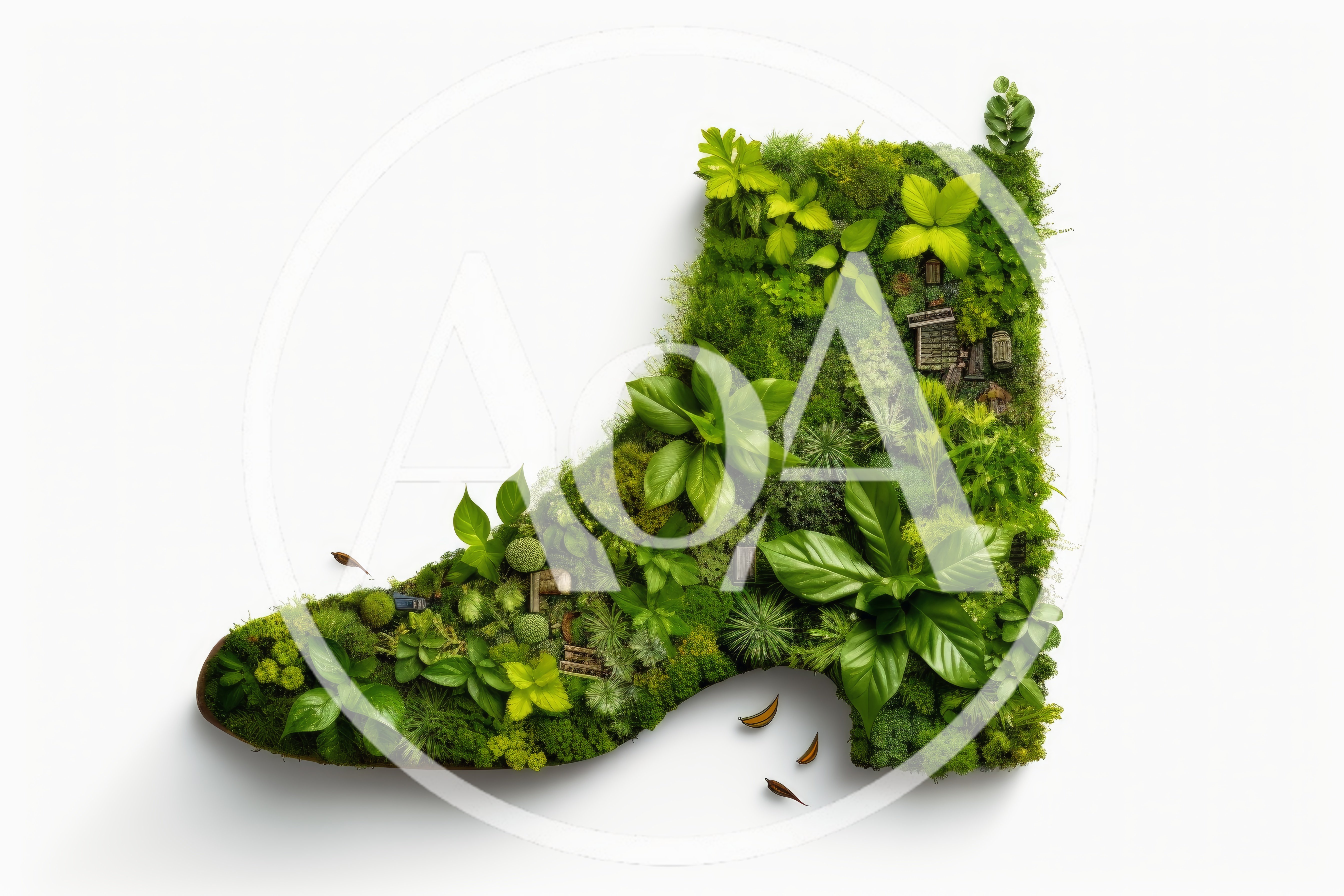 Boot Shaped Miniature Garden Landscape