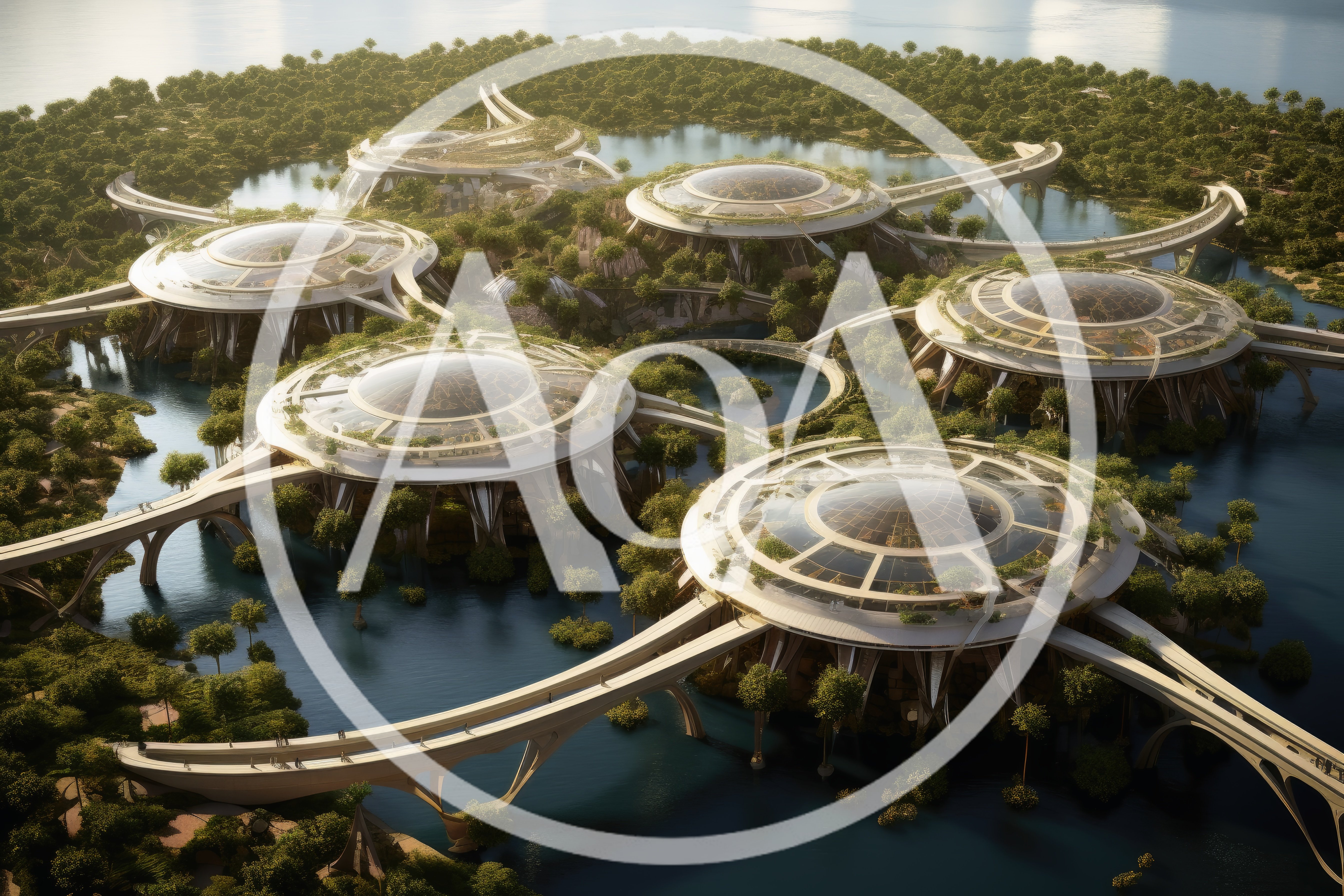 Futuristic Eco-Friendly Floating City Complex