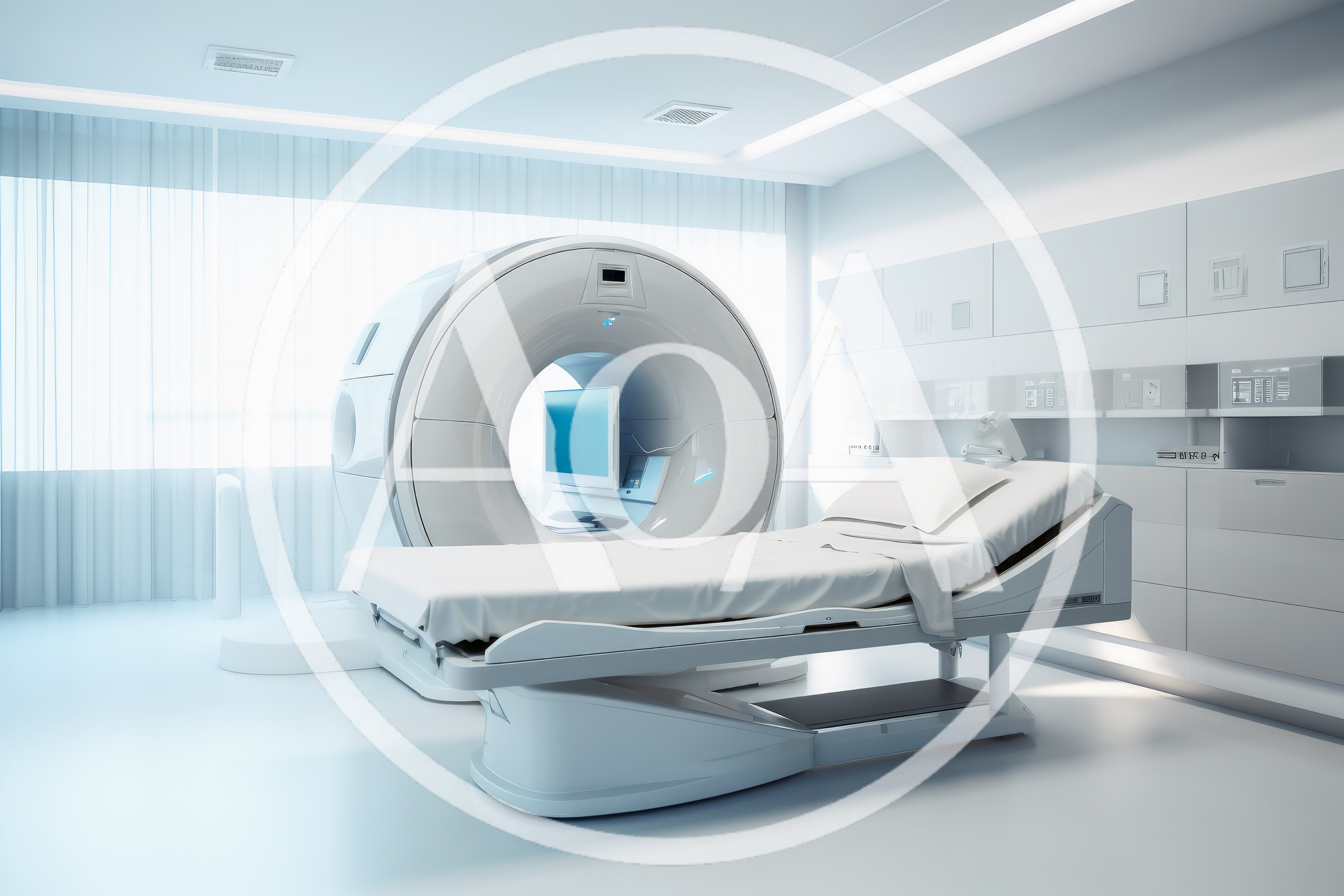 Modern Medical CT Scanner In A Bright Hospital Room