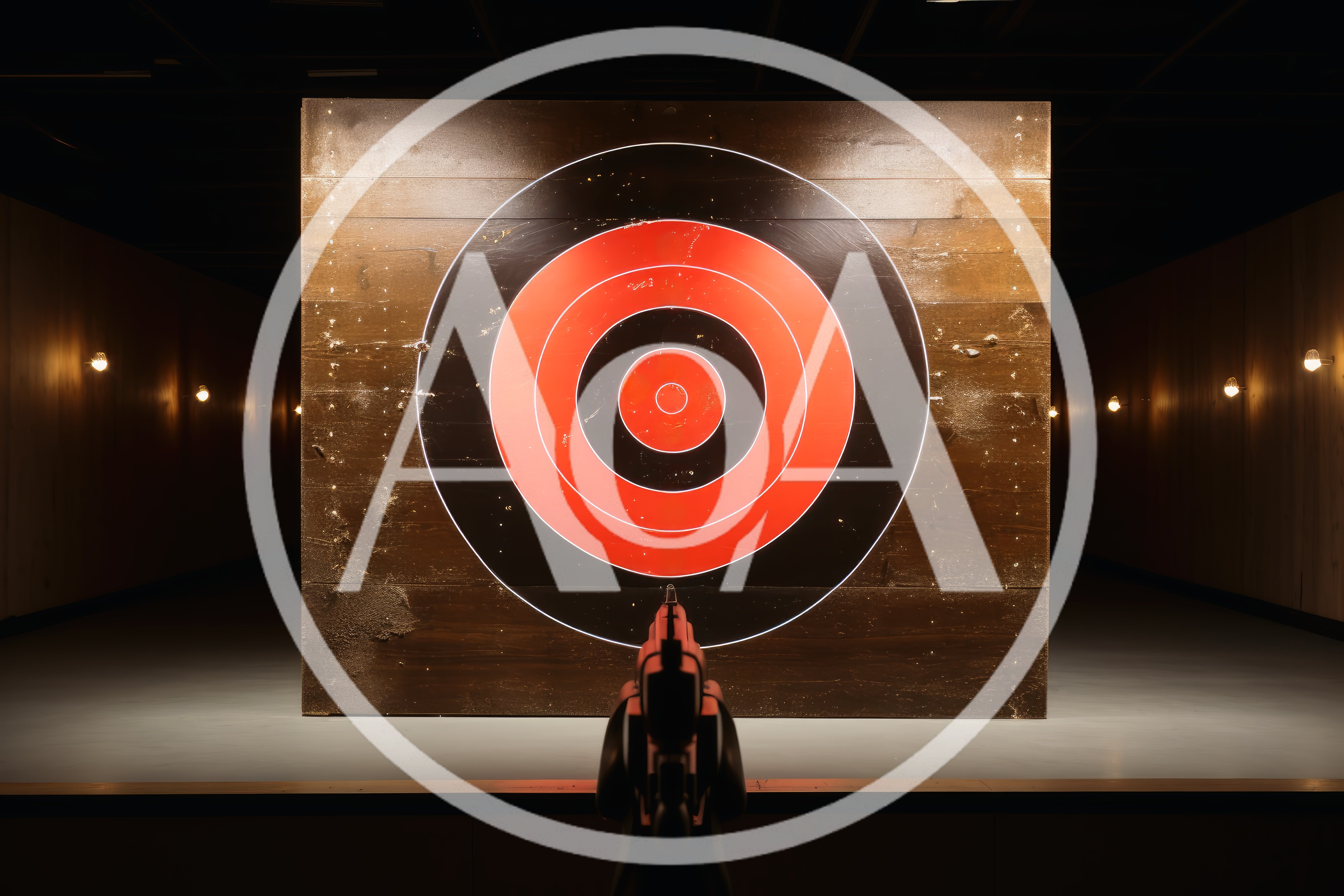 First Person View Of Shooting Range Target