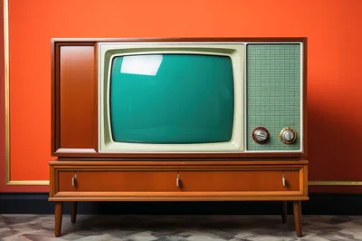 Vintage Mid-Century Modern Television Console