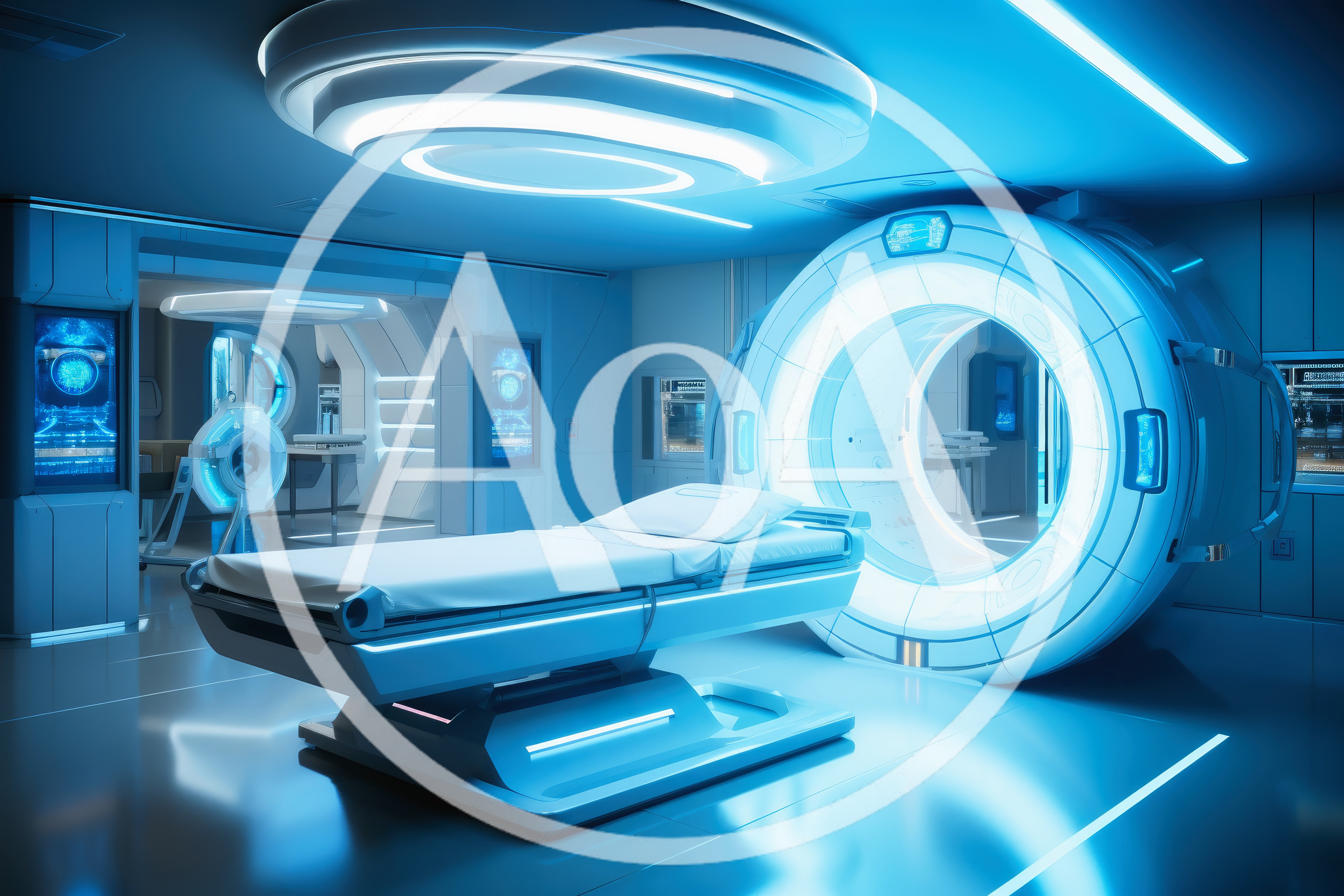 Futuristic Medical Imaging Scanner In High Tech Laboratory