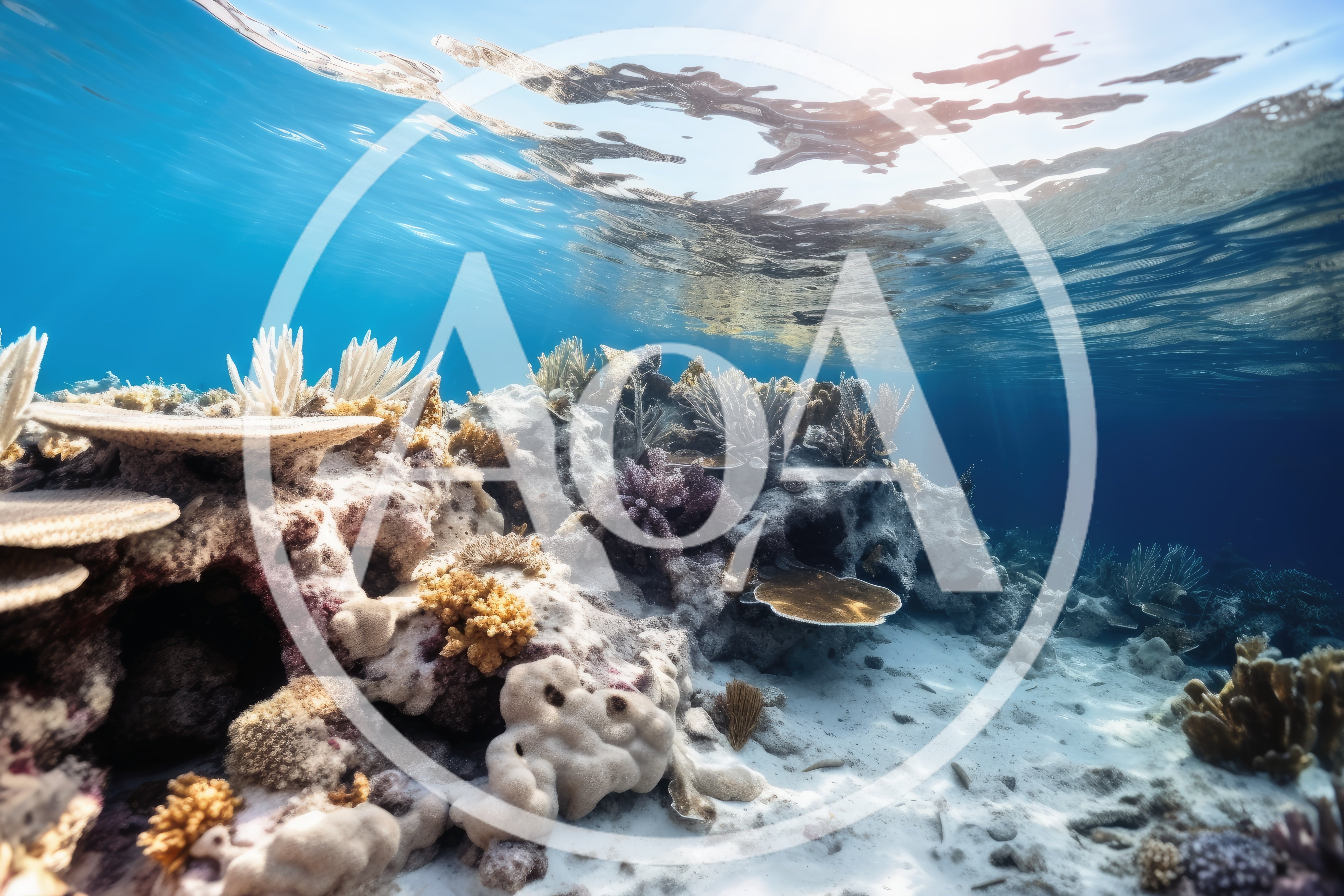 Vibrant Coral Reef Ecosystem Underwater Scene