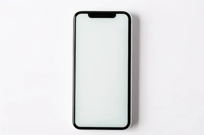 Modern Smartphone With Blank White Screen