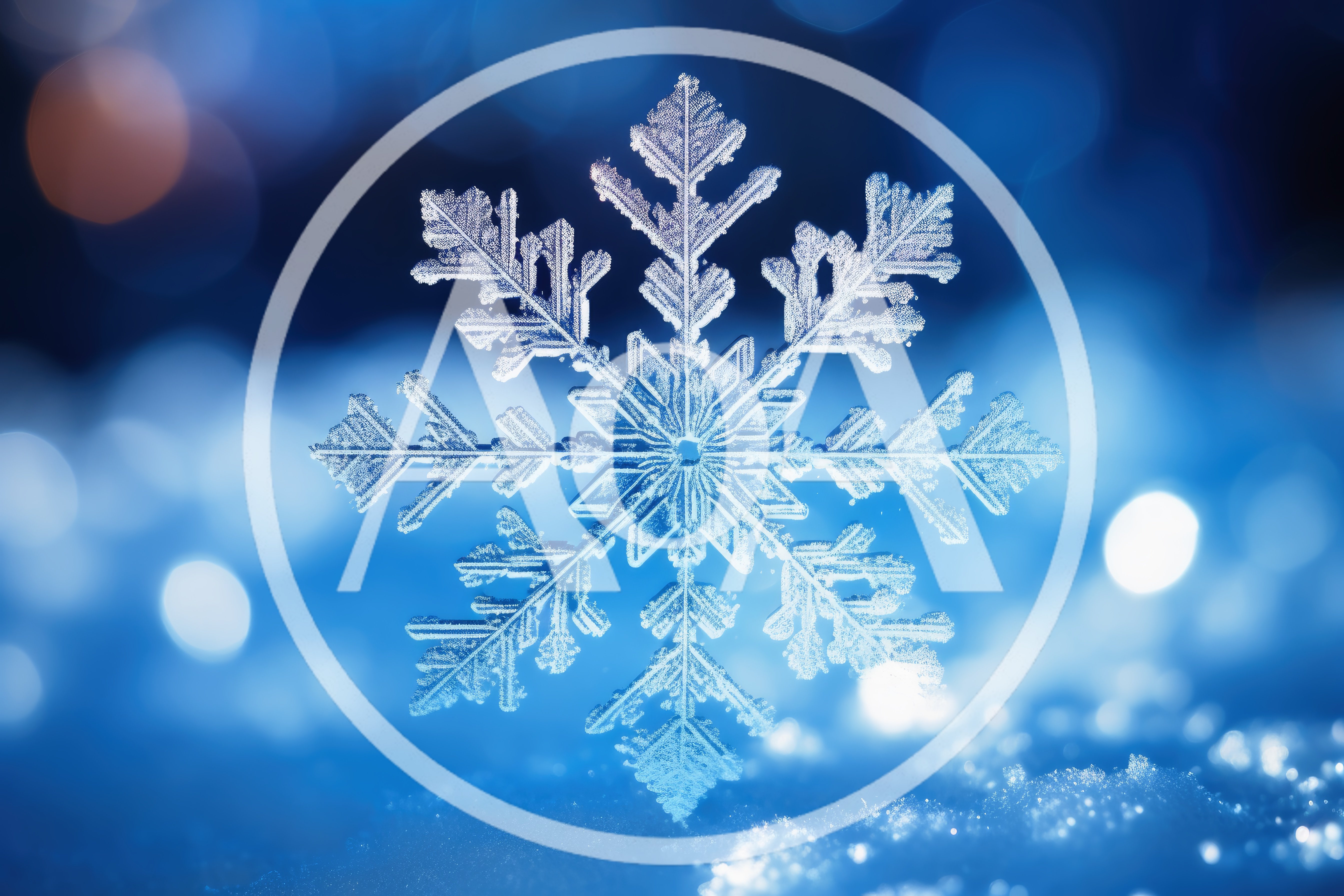 Macro Close Up Of A Single Intricate Snowflake