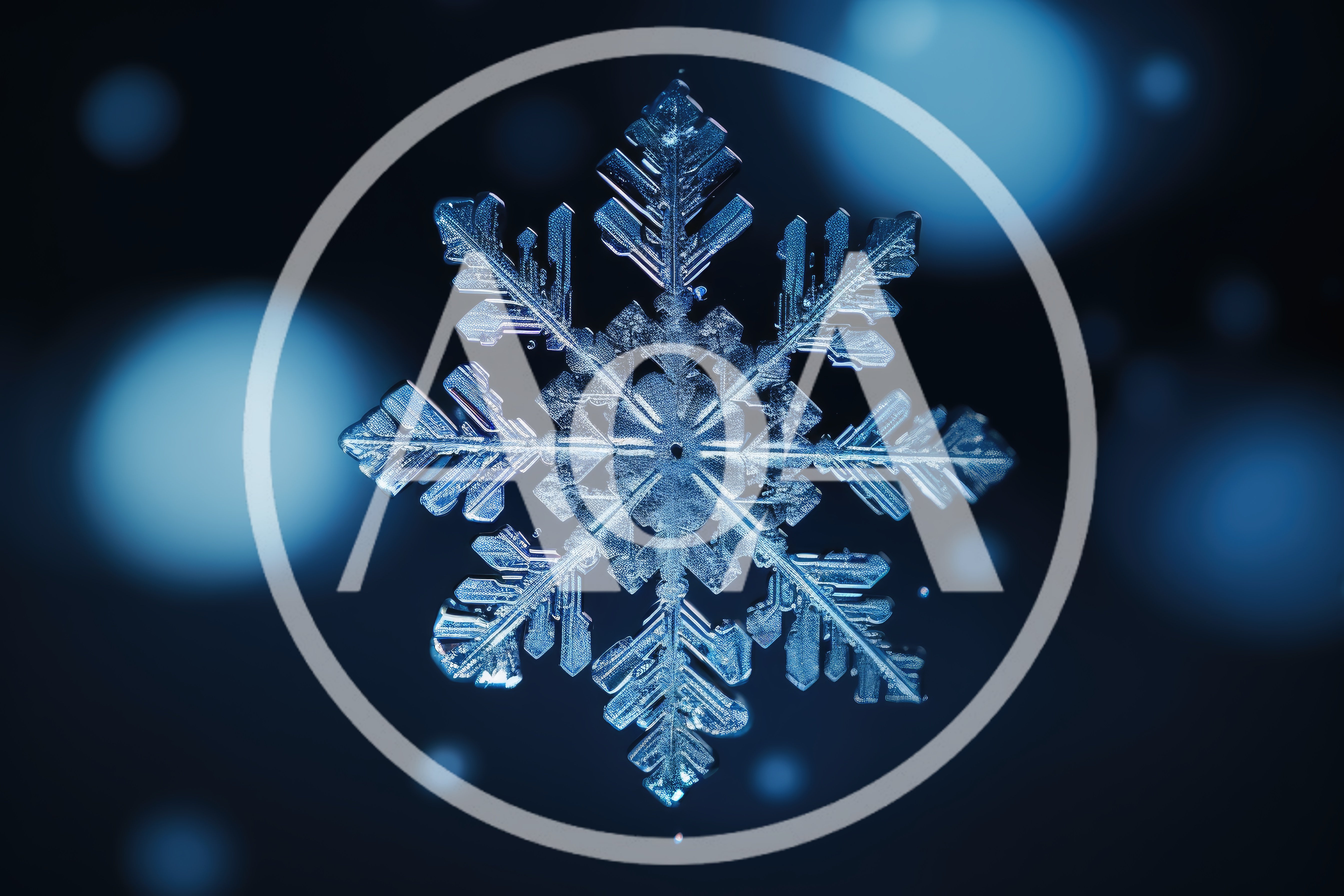 Macro Close Up Of A Single Intricate Snowflake