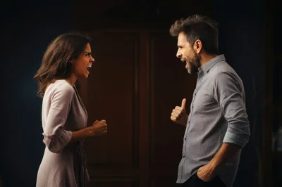 Angry Couple Having A Heated Argument
