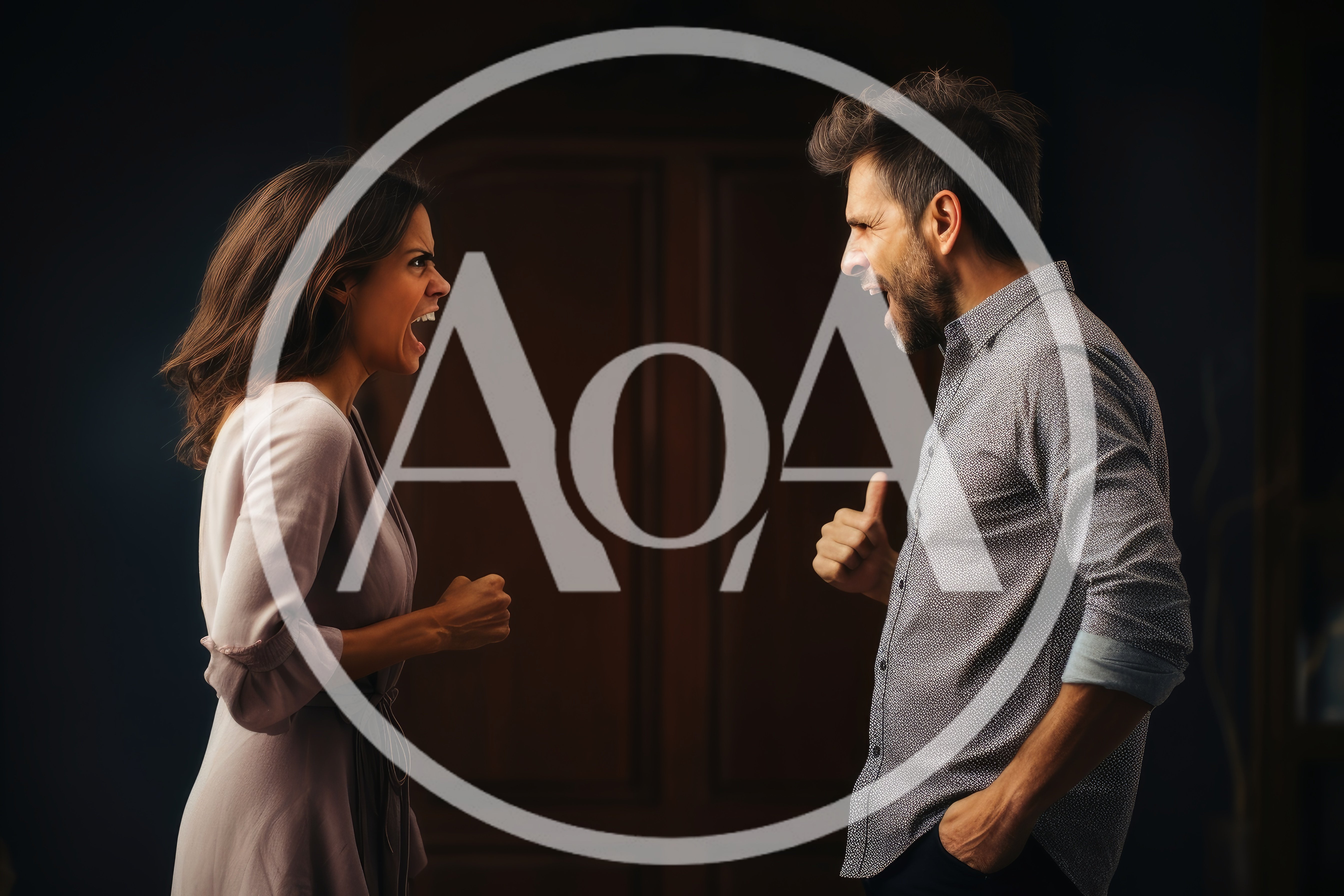 Angry Couple Having A Heated Argument