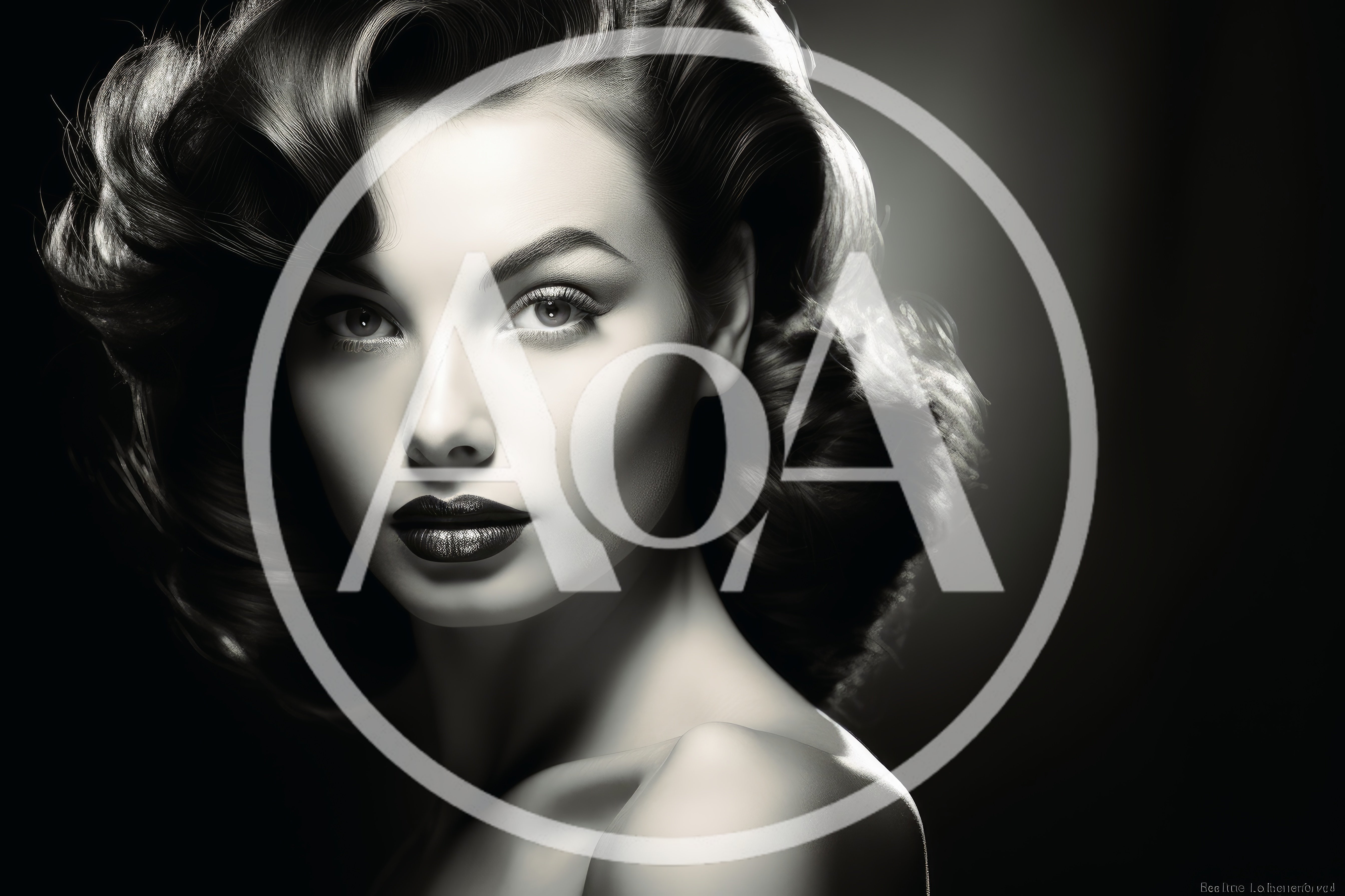 Portrait Of A Glamorous Woman With Vintage Hairstyle