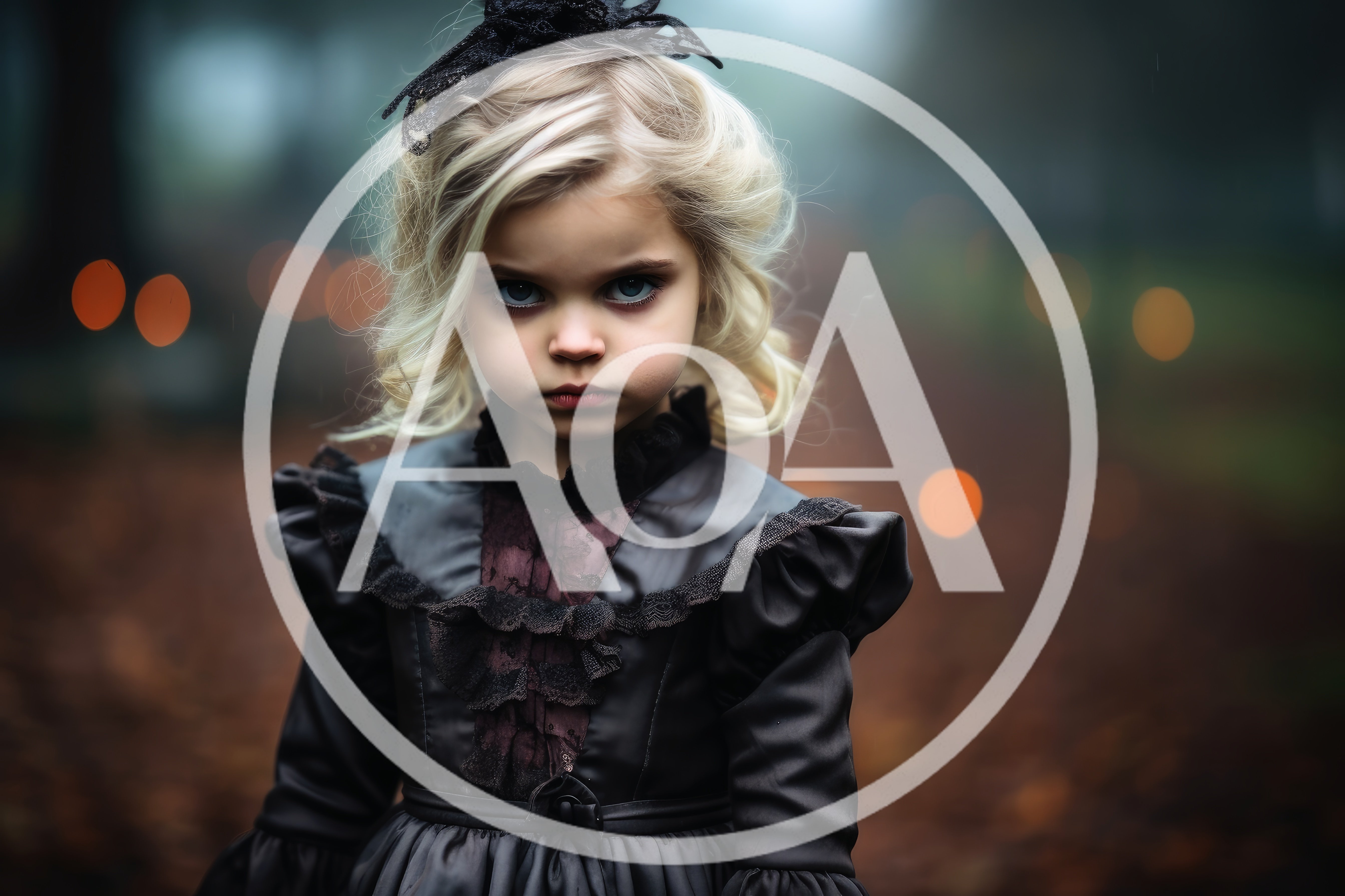 Portrait Of A Young Girl In Victorian Gothic Attire