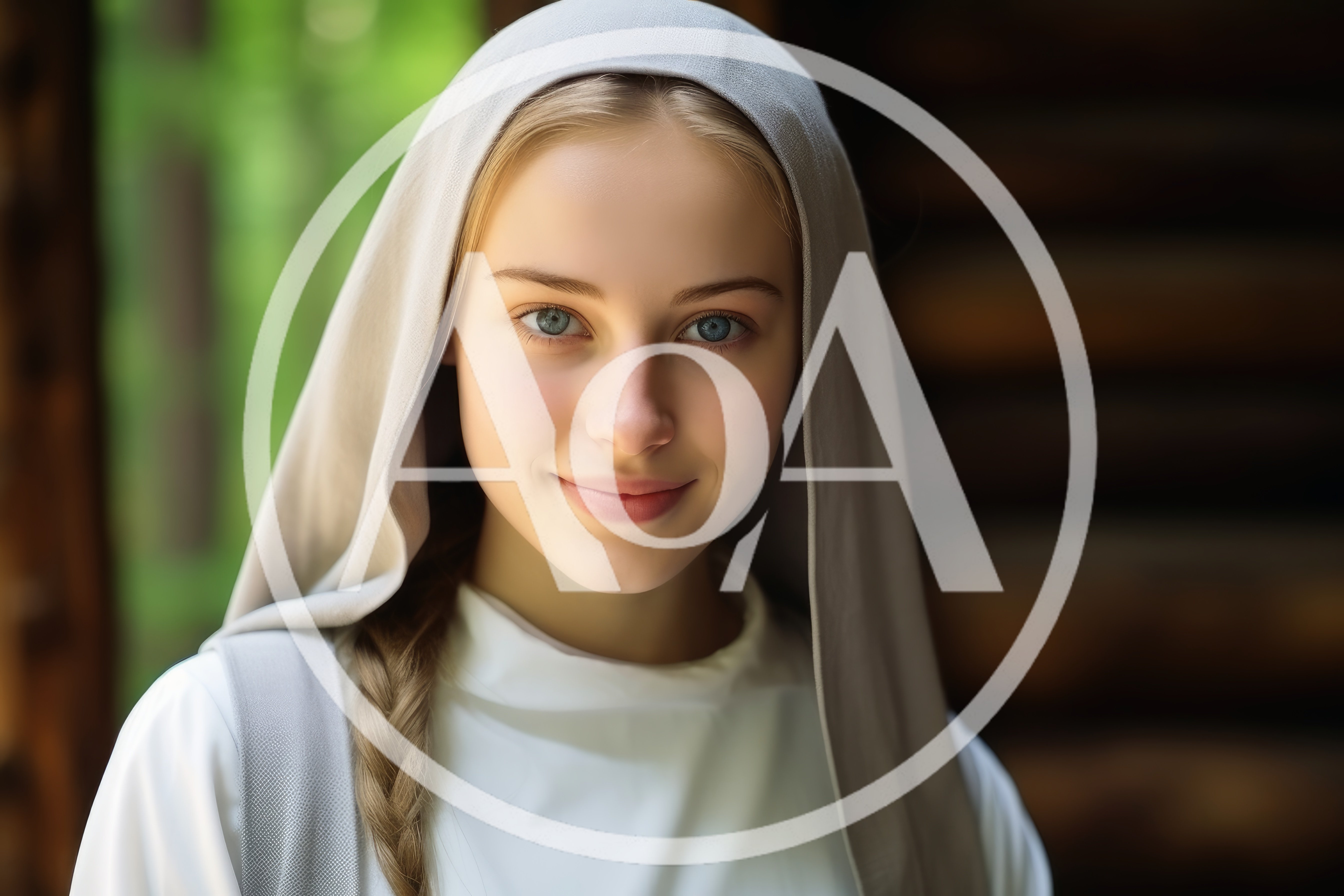 Portrait Of A Young Woman Wearing A Headscarf