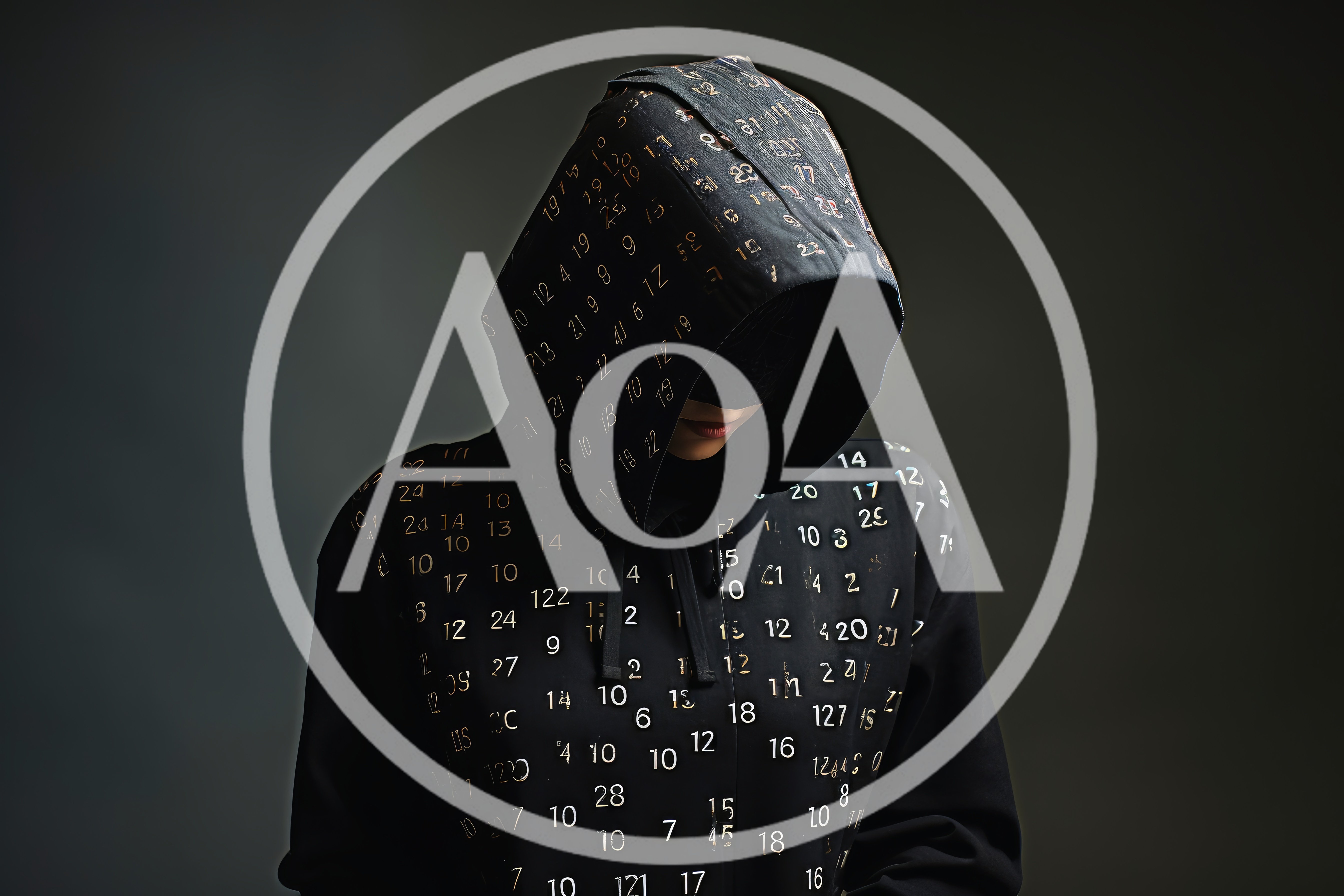 Person Wearing A Number Patterned Hoodie