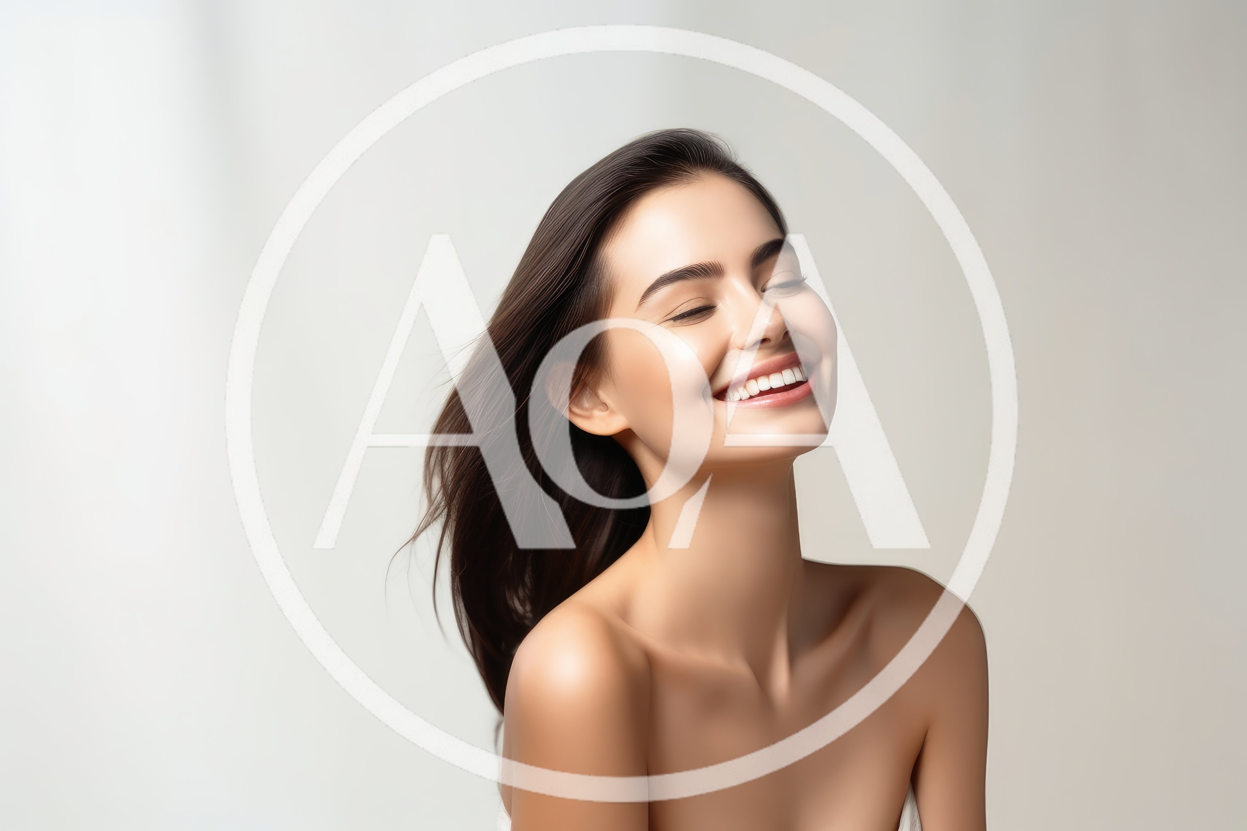 Portrait Of A Smiling Woman With Radiant Skin