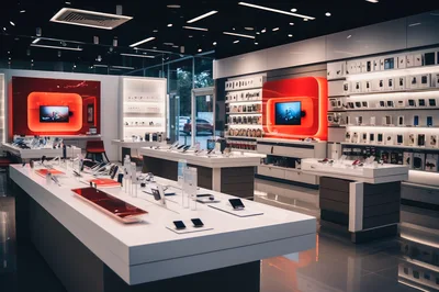 Modern Electronics Retail Store Interior