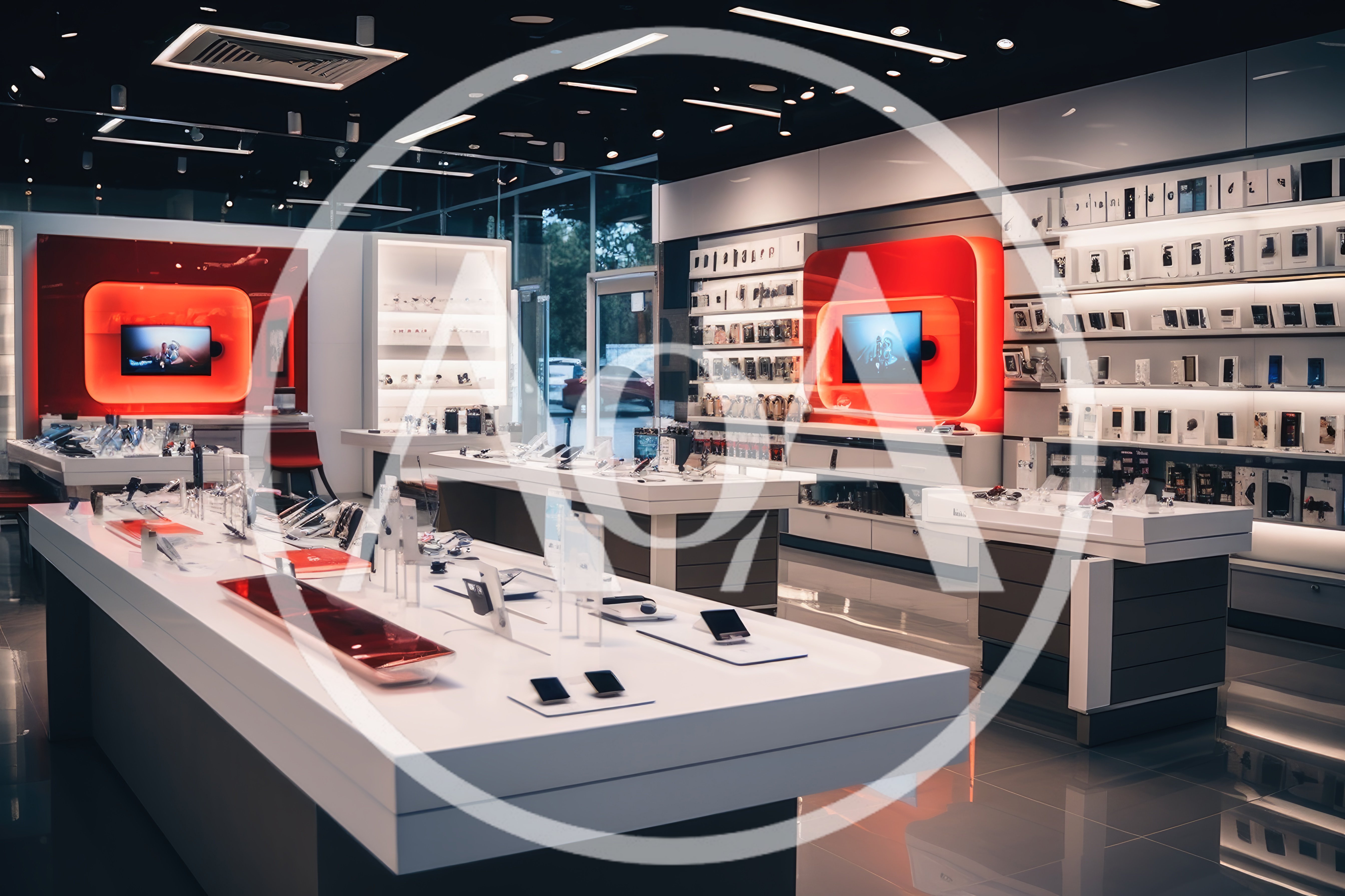 Modern Electronics Retail Store Interior