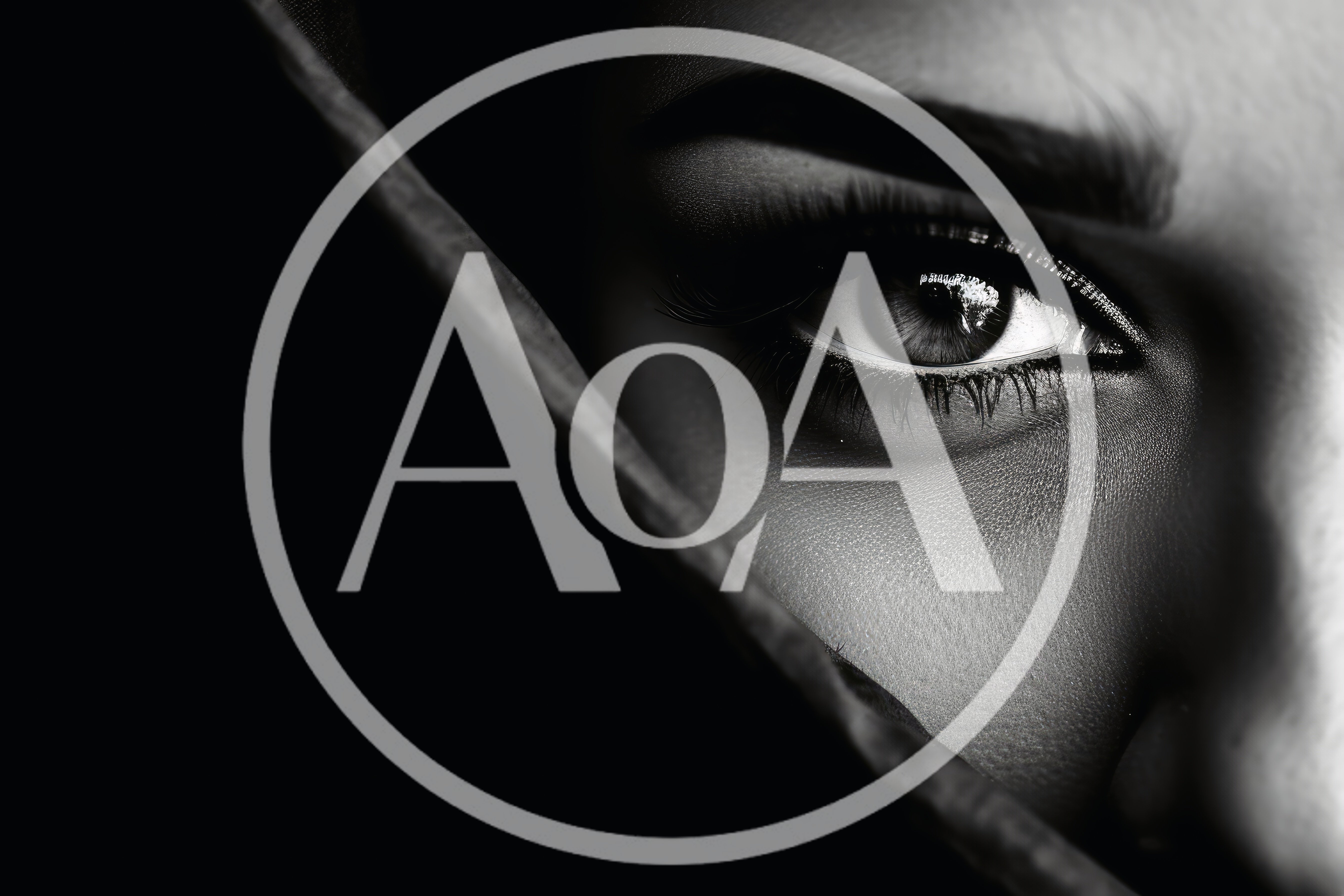 Close Up Portrait Of A Woman With Intense Eye