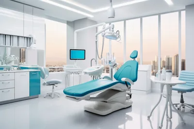 Modern Dental Clinic Interior With Professional Equipment