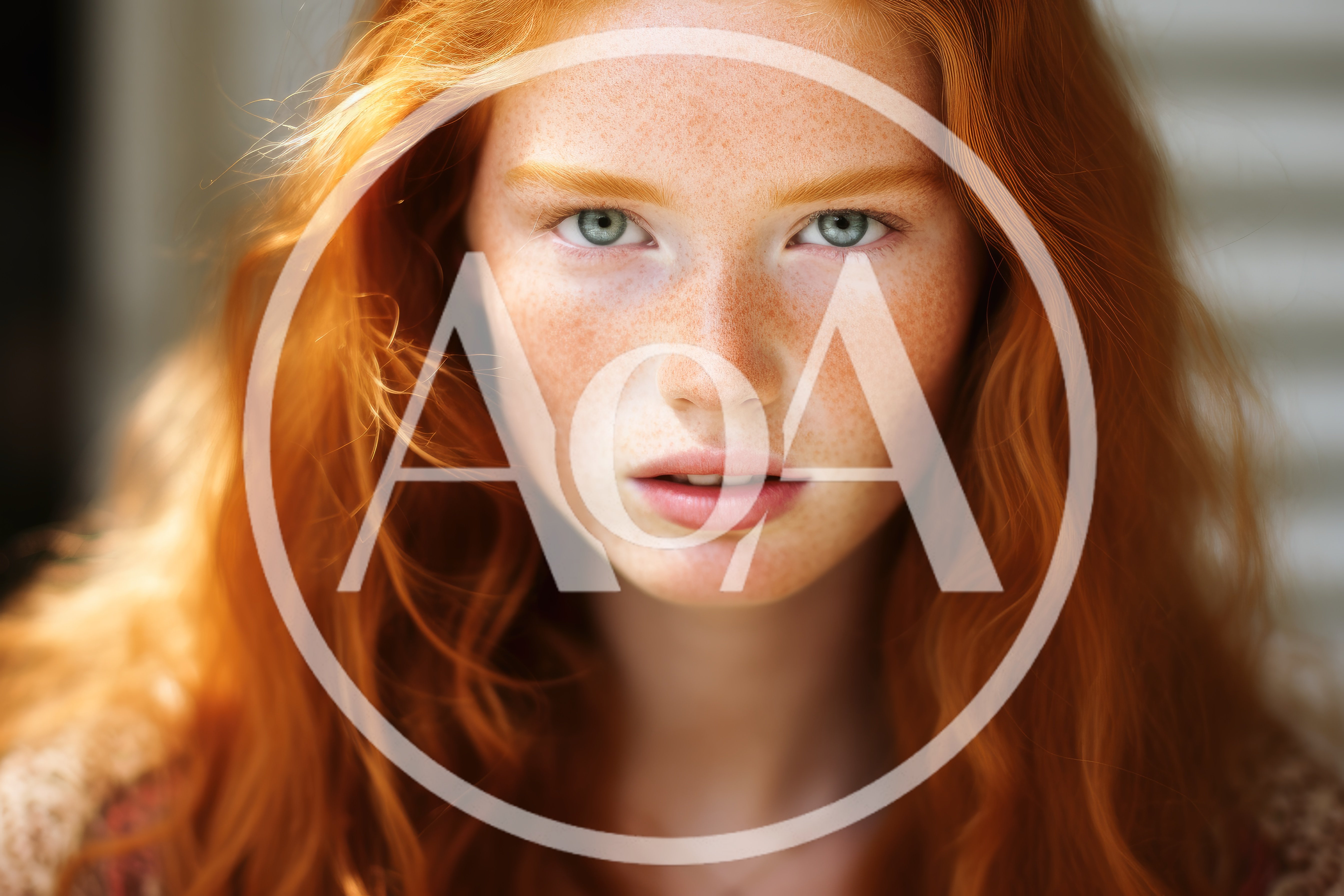 Portrait Of A Young Woman With Red Hair