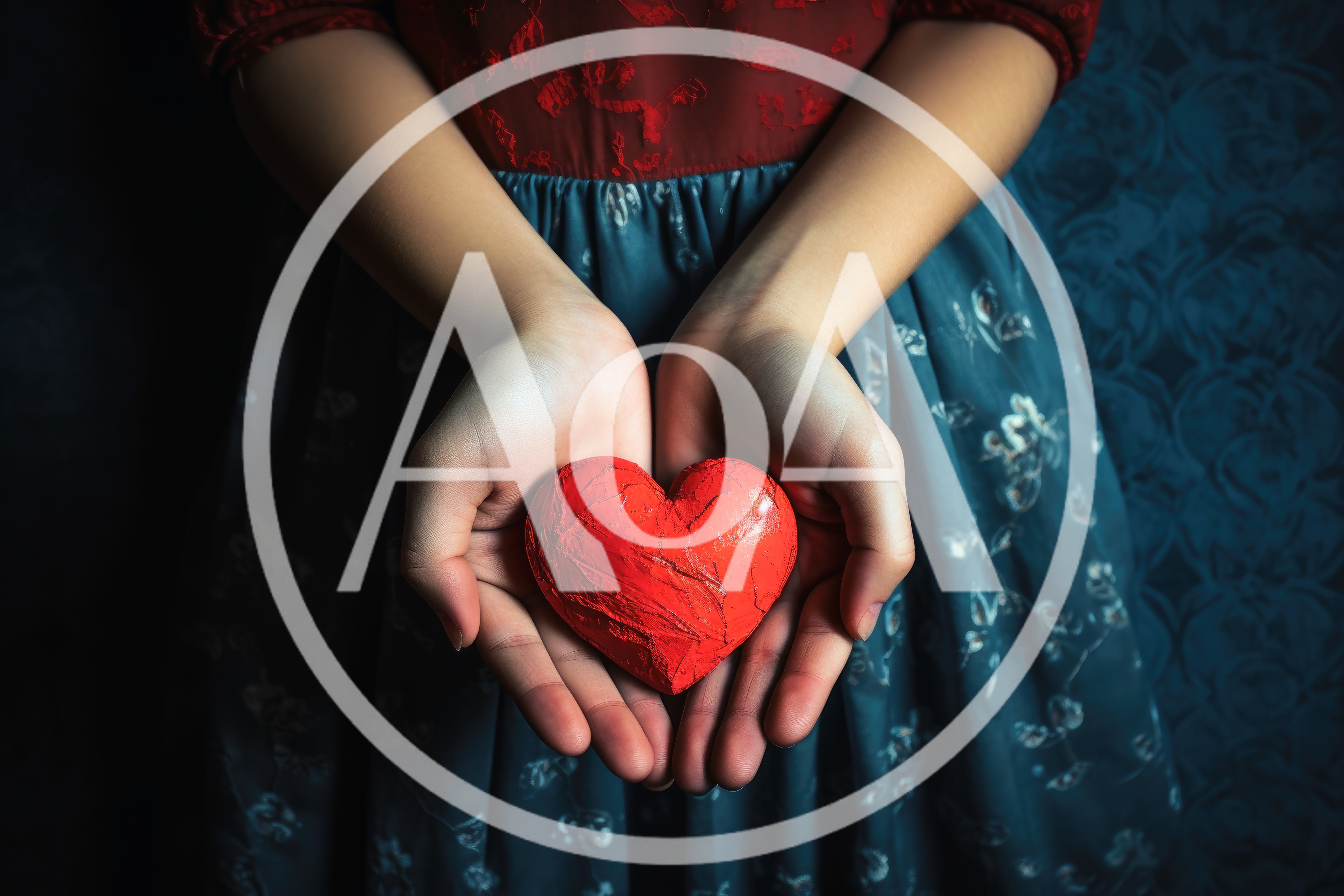 Person Holding A Textured Red Heart In Their Hands