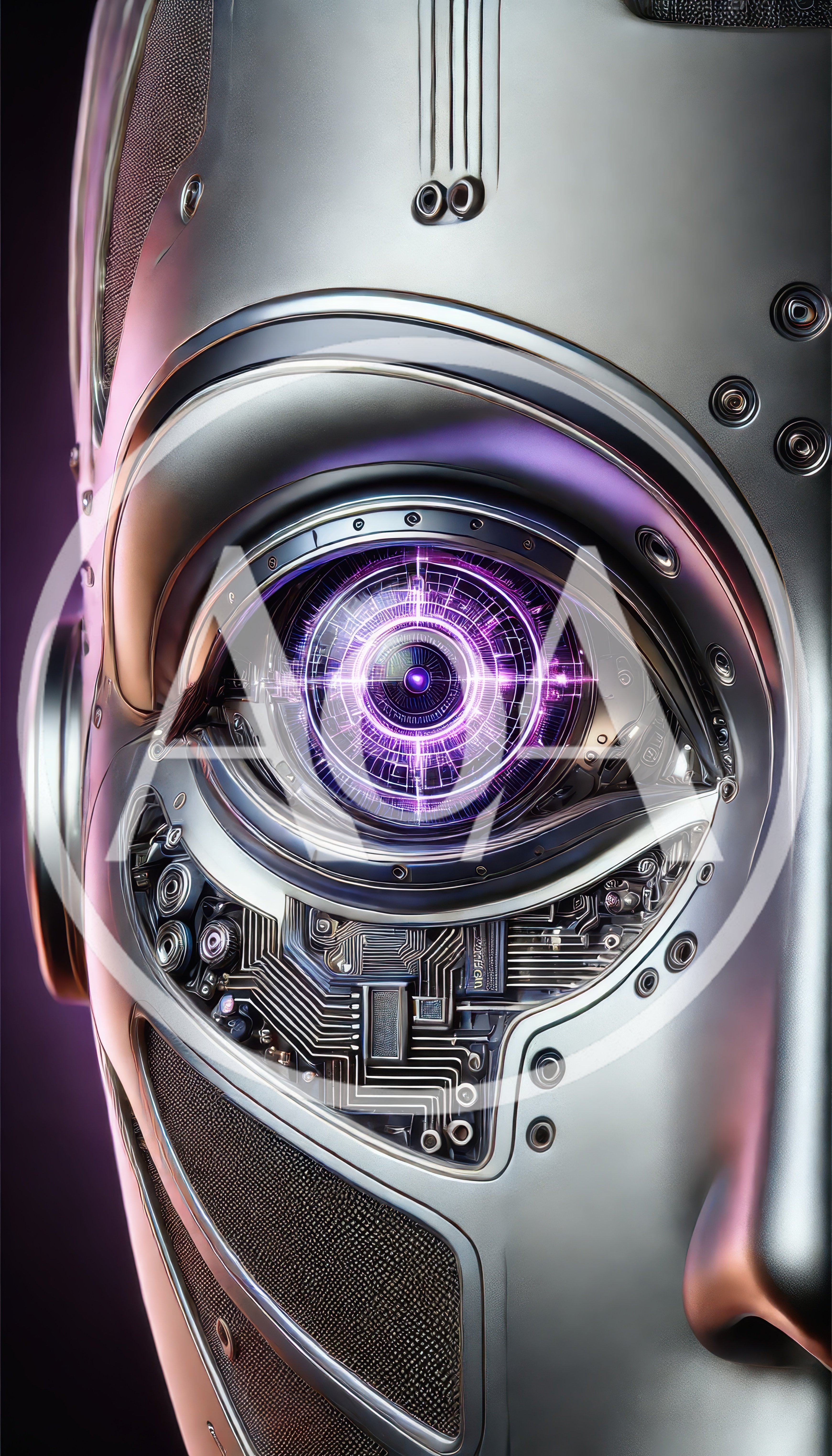 Close Up Of A Futuristic Robotic Android Eye