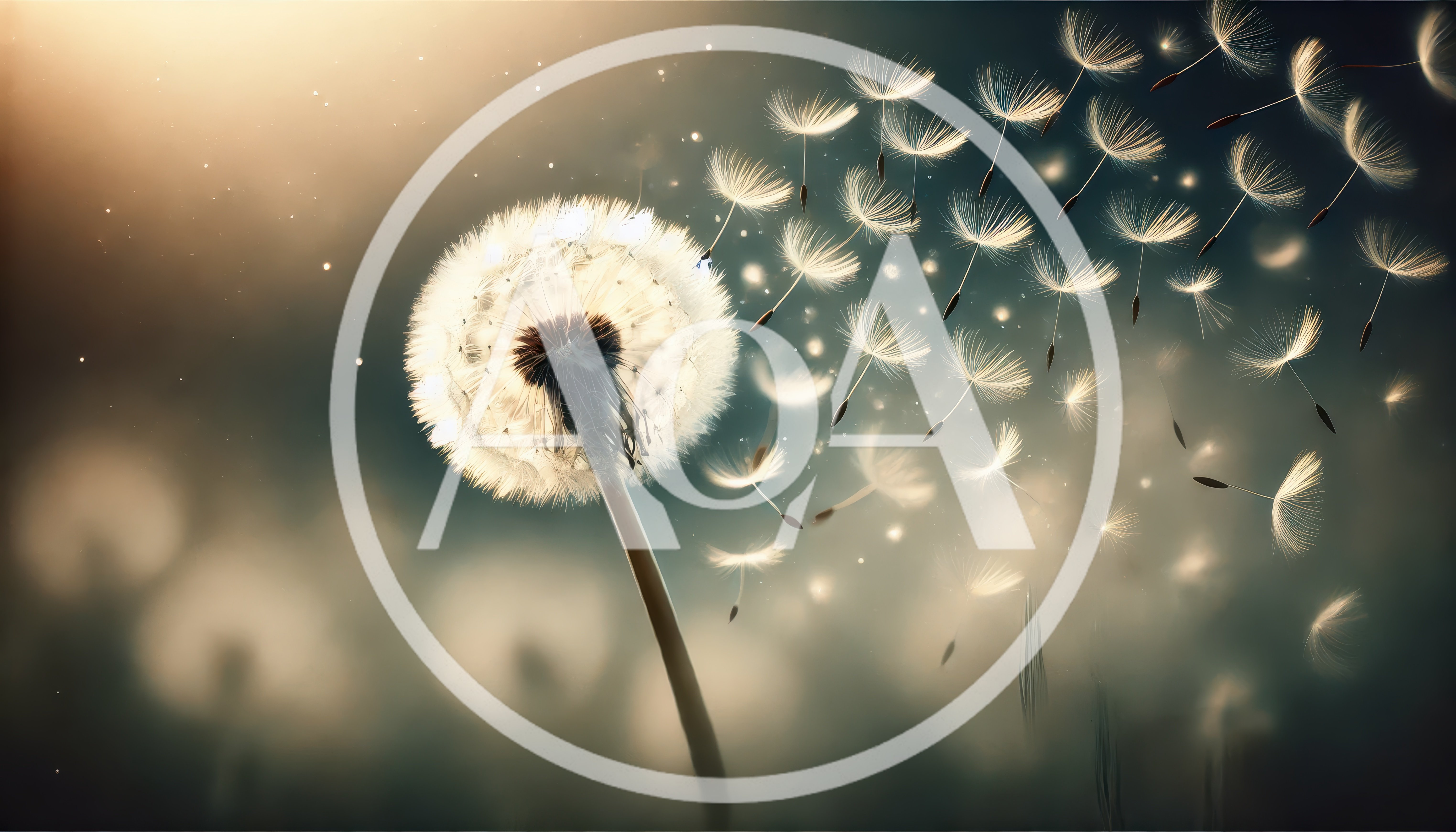 Dandelion Seeds Blowing In The Wind