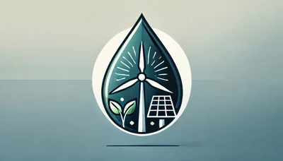 Renewable Energy Concept Icon Inside Water Drop