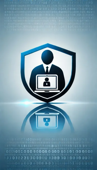 Cybersecurity Concept With Digital Shield And User Icon