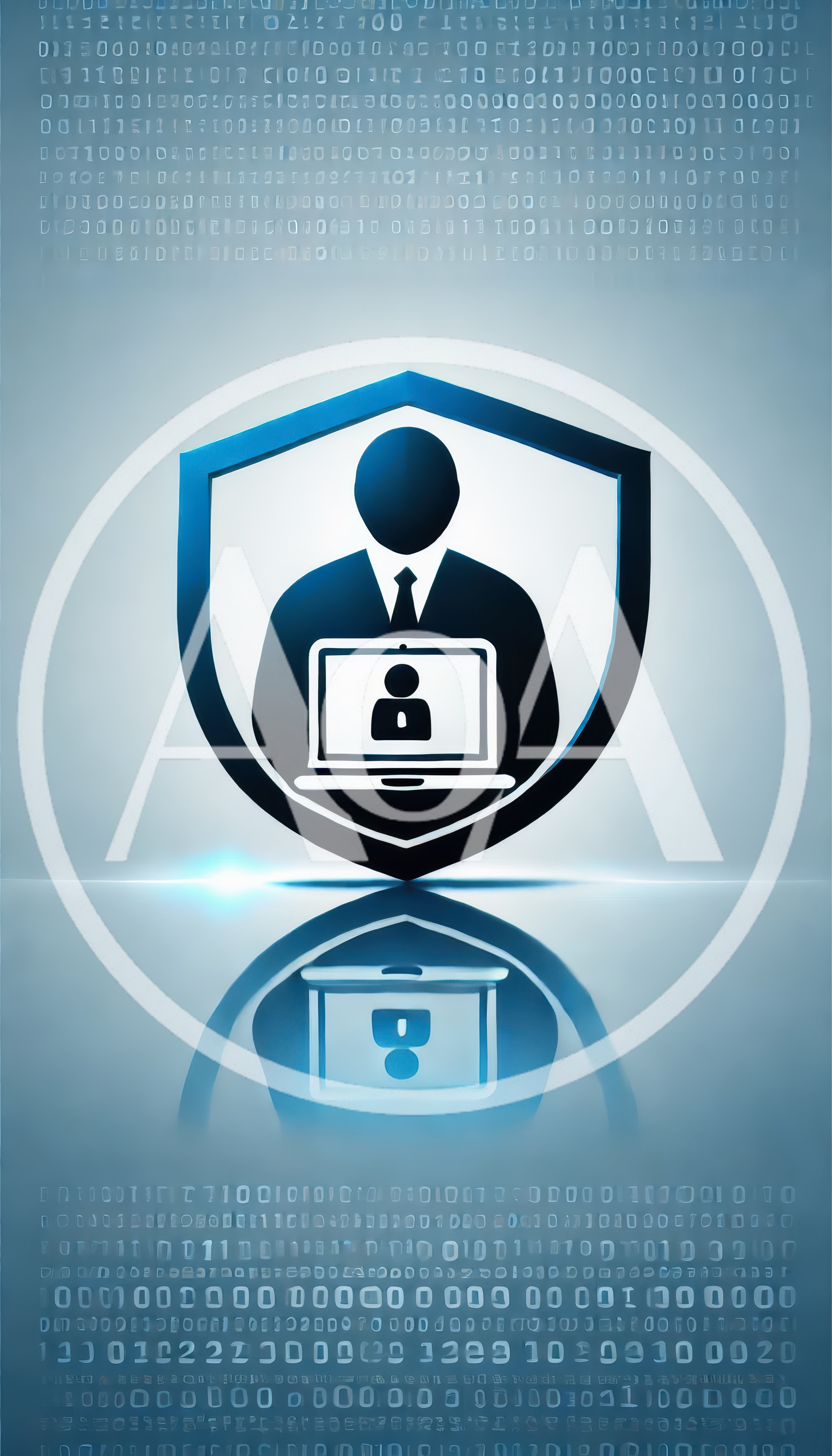 Cybersecurity Concept With Digital Shield And User Icon