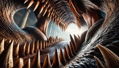 Inside The Massive Maw Of A Predatory Creature