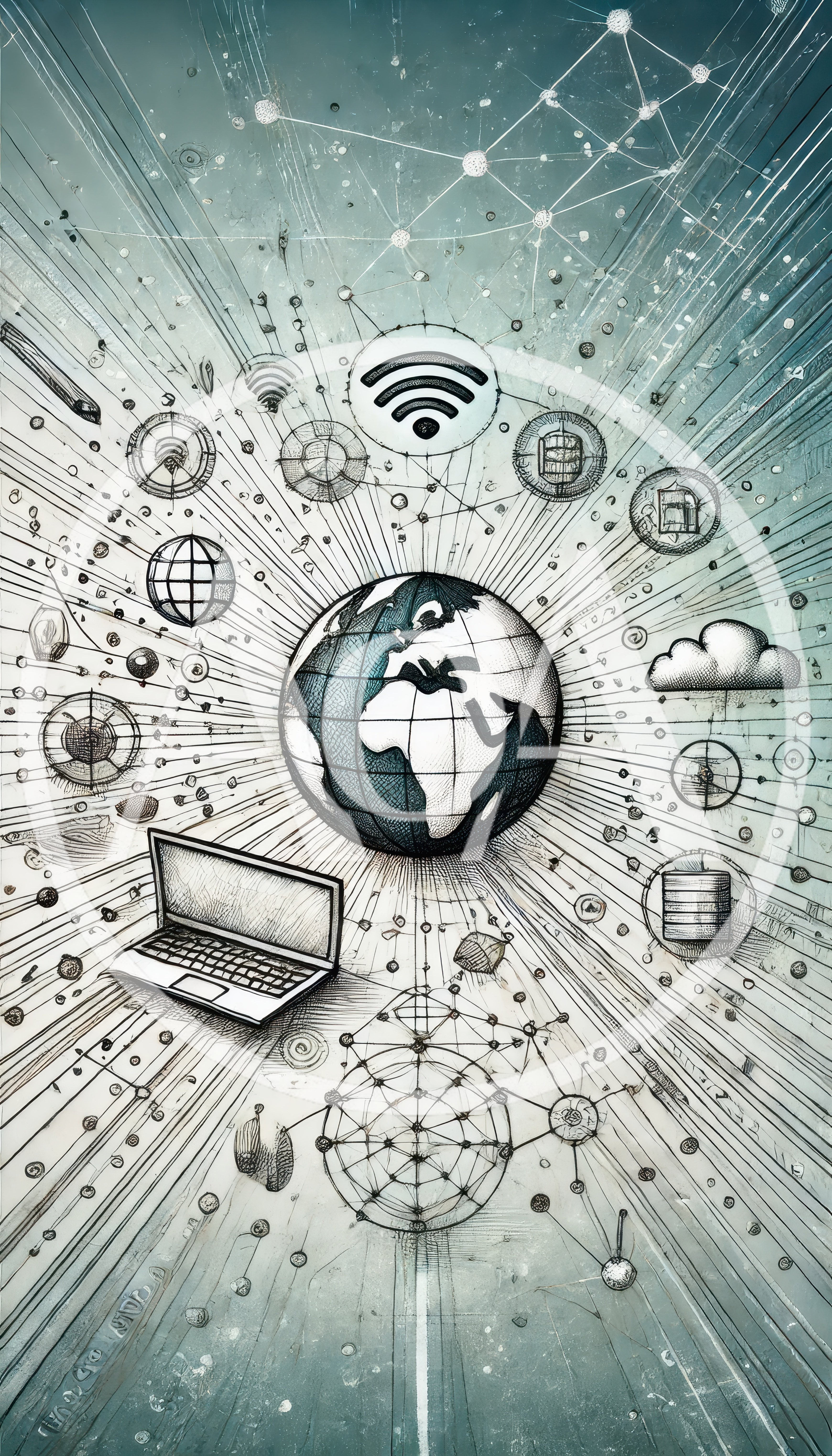 Global Network Connectivity Concept Illustration