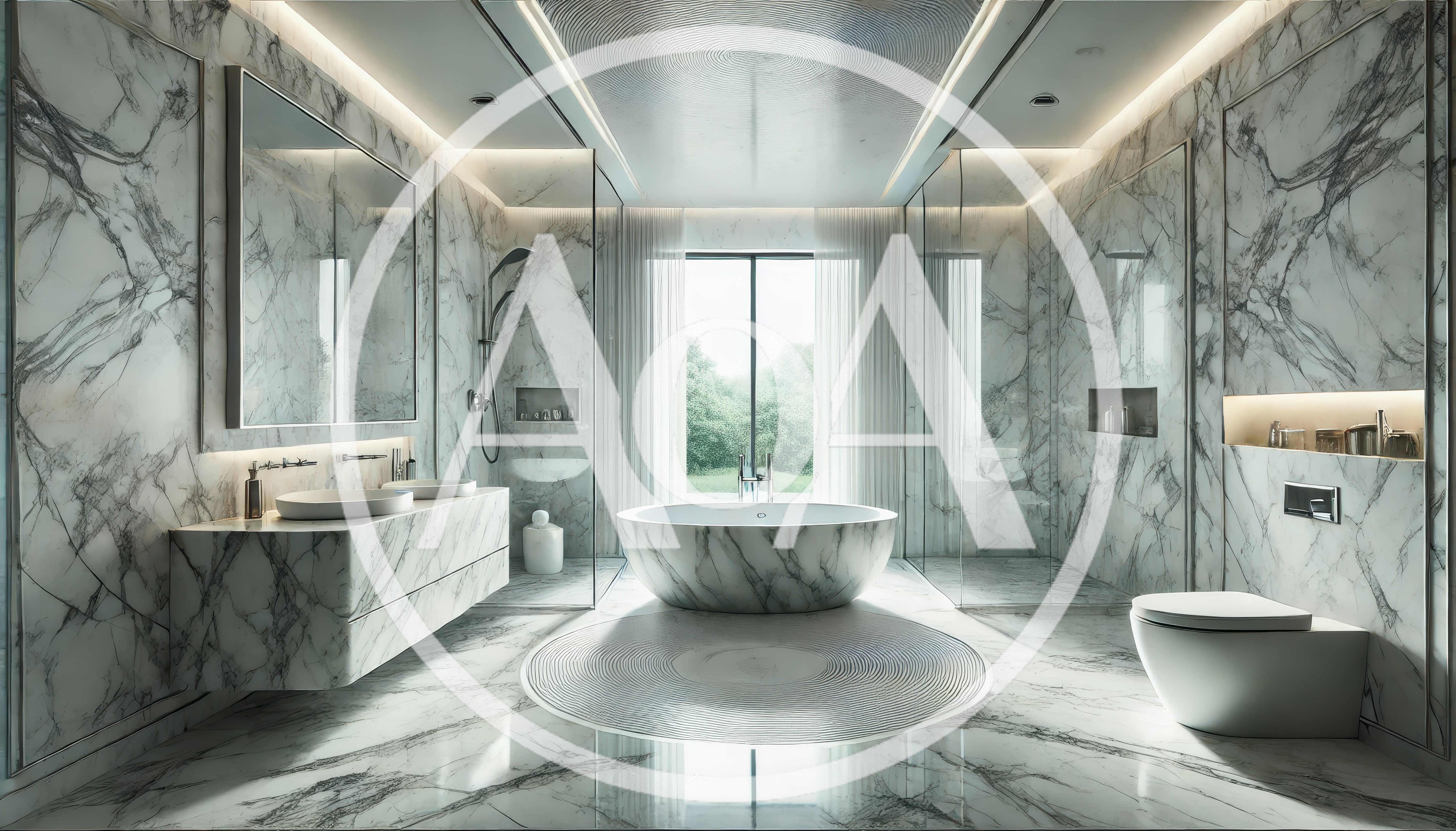 Luxury Modern Marble Bathroom Interior Design