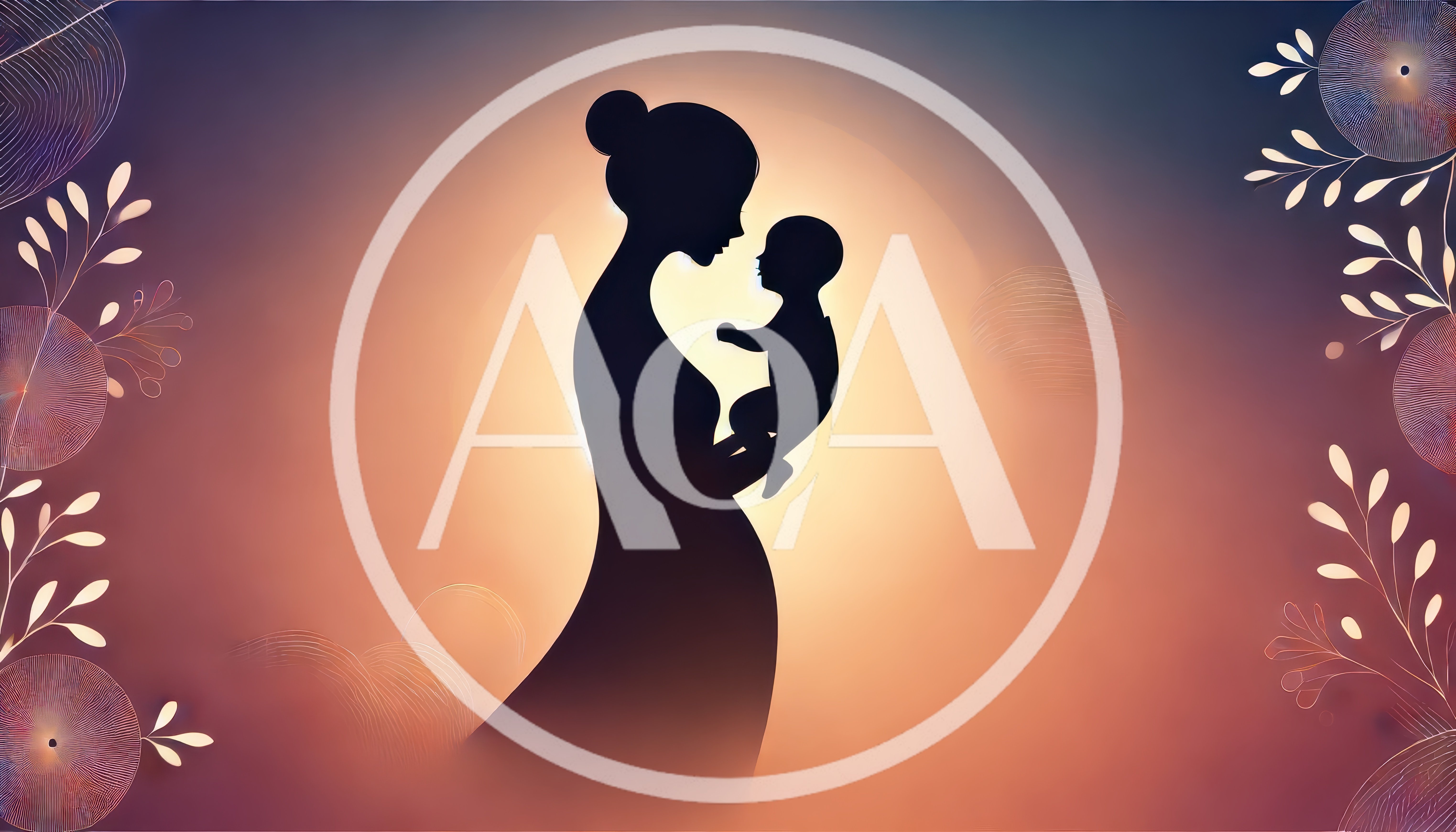 Silhouette of Mother Holding Her Baby