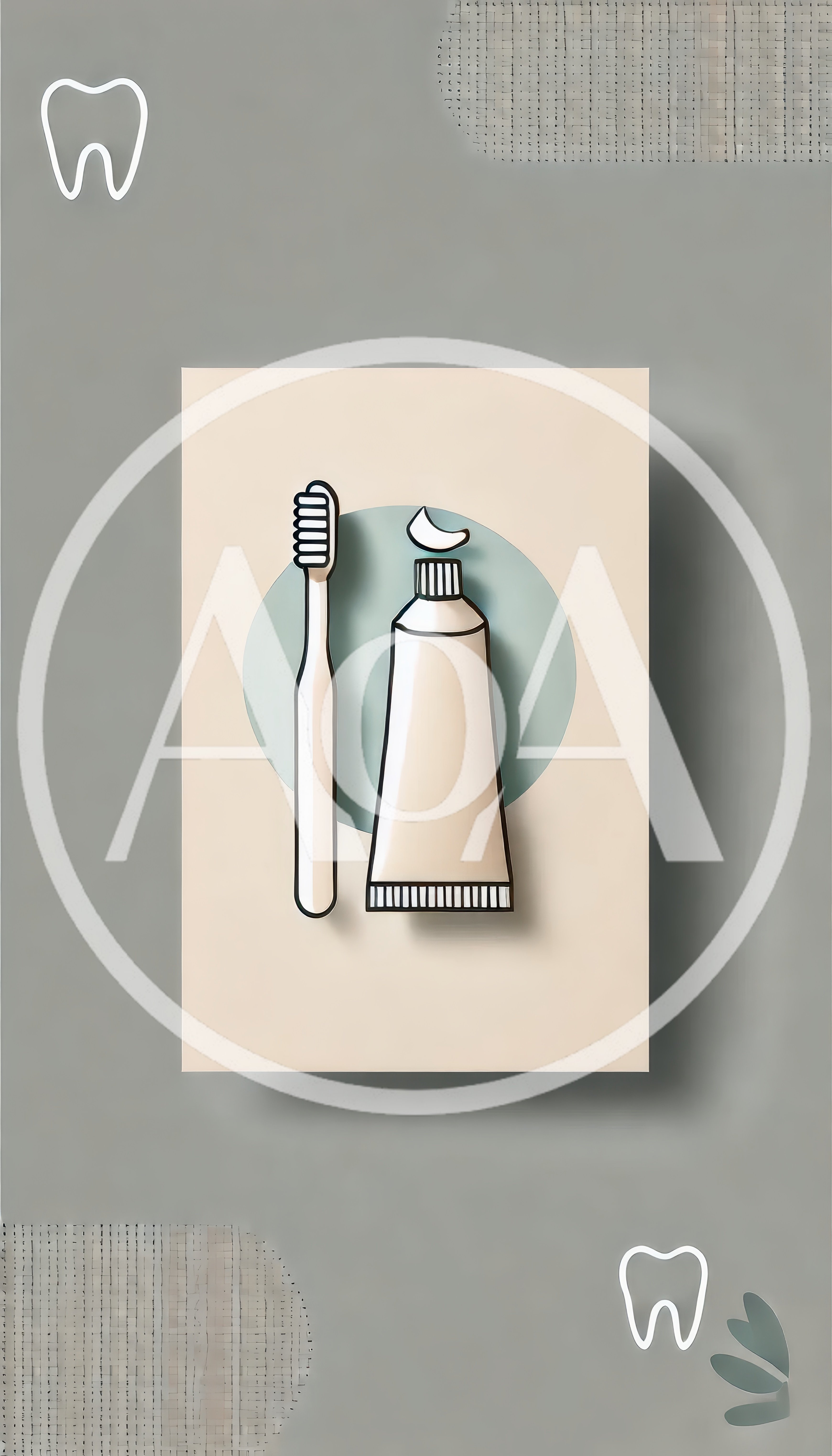 Minimalist Dental Care Illustration With Toothbrush And Toothpaste