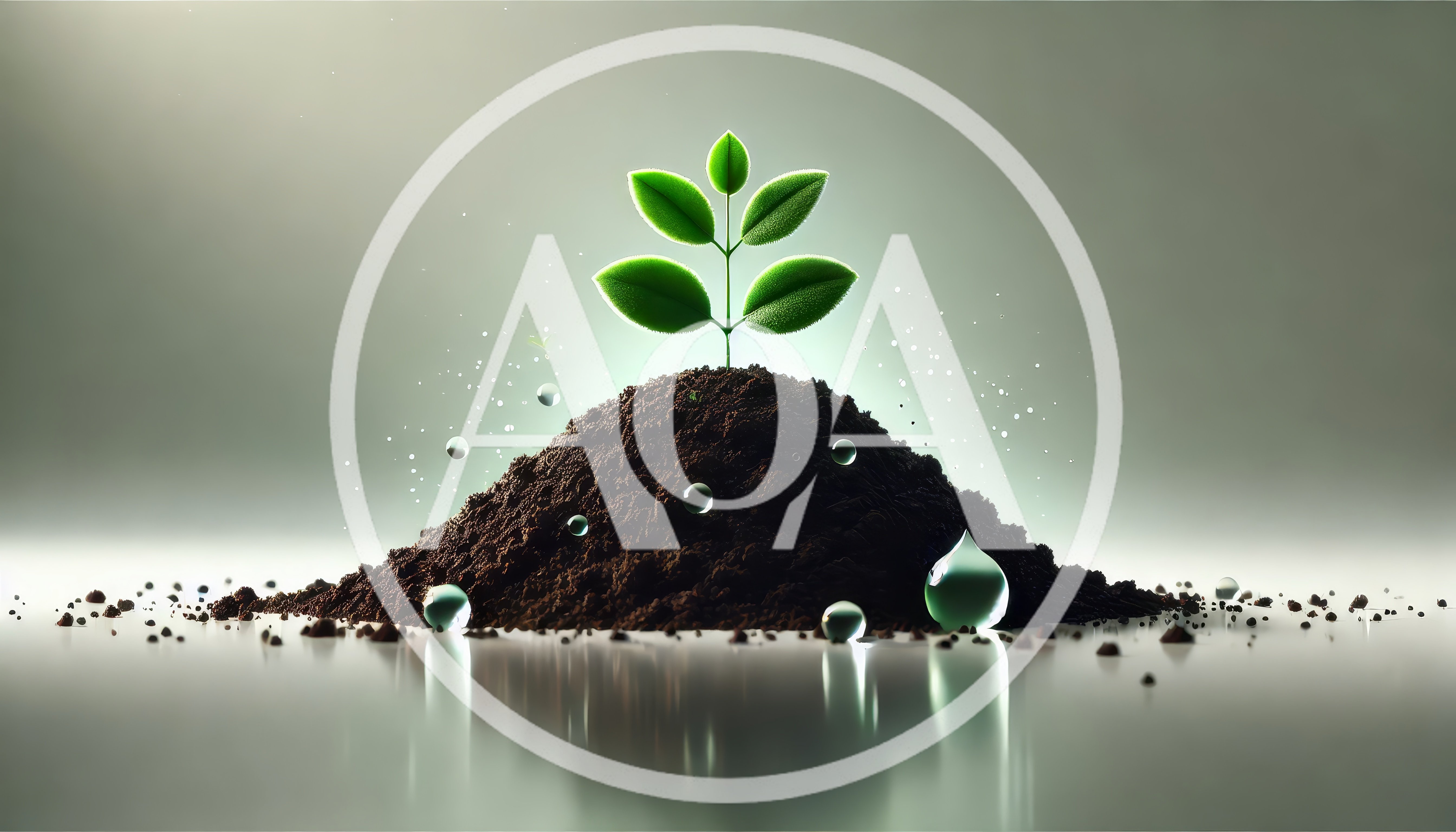 Small Green Plant Sprouting From A Mound Of Soil