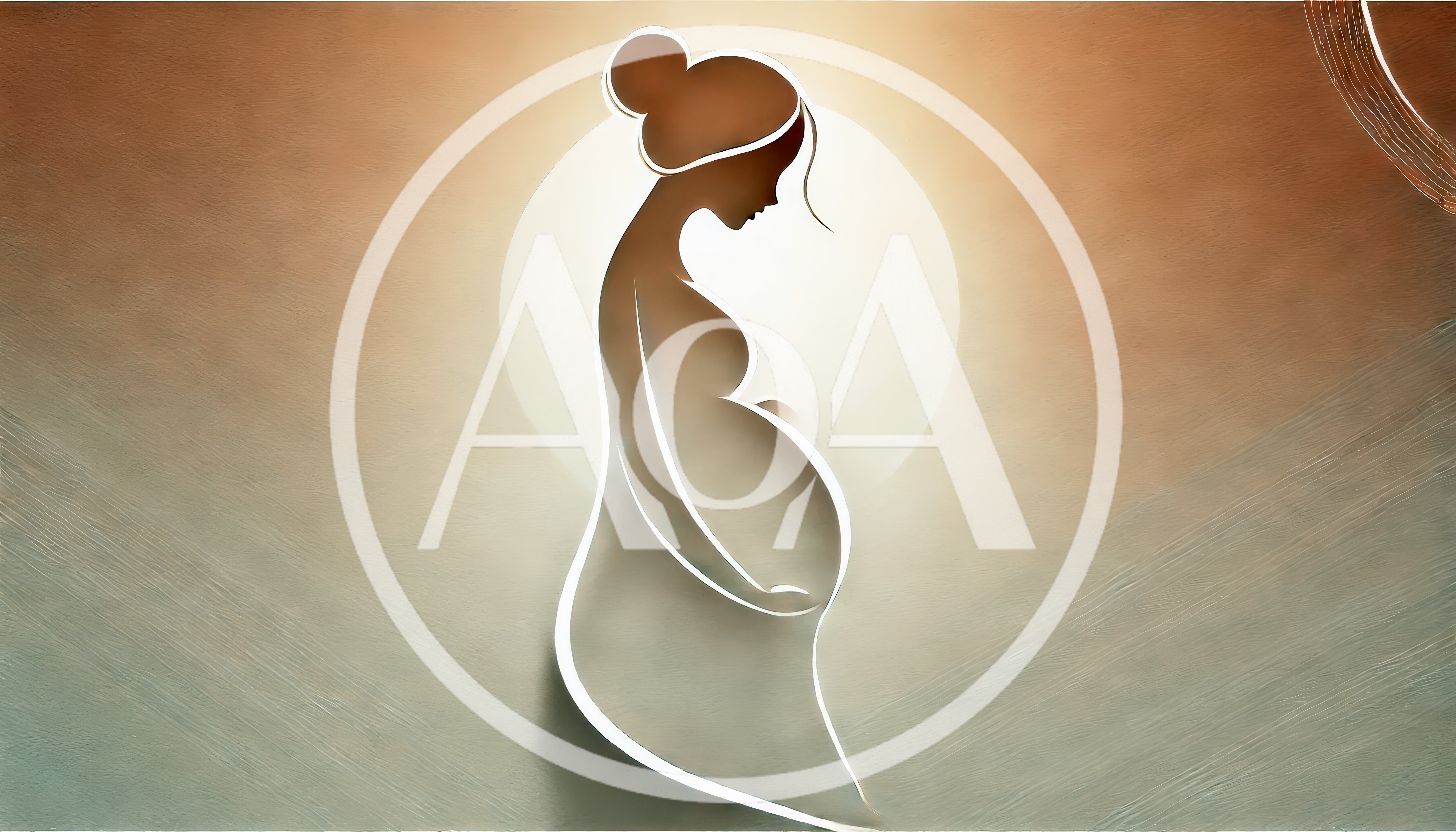 Minimalist Silhouette Of A Pregnant Woman