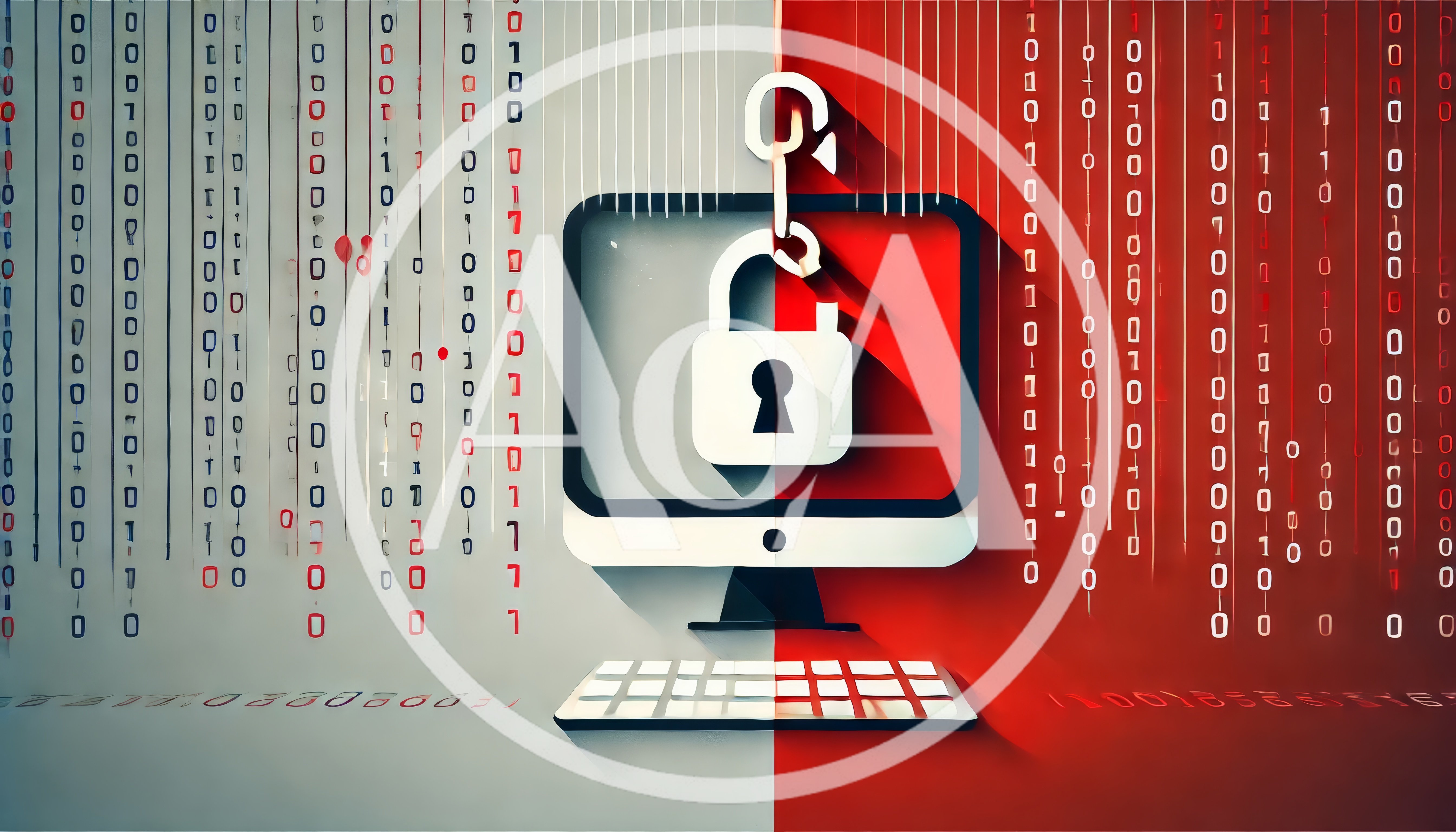 Cyber Security Concept With Computer And Digital Lock