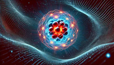 Abstract 3D Visualization of an Atomic Nucleus
