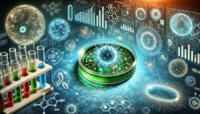 Scientific Research Laboratory With Petri Dish And Test Tubes