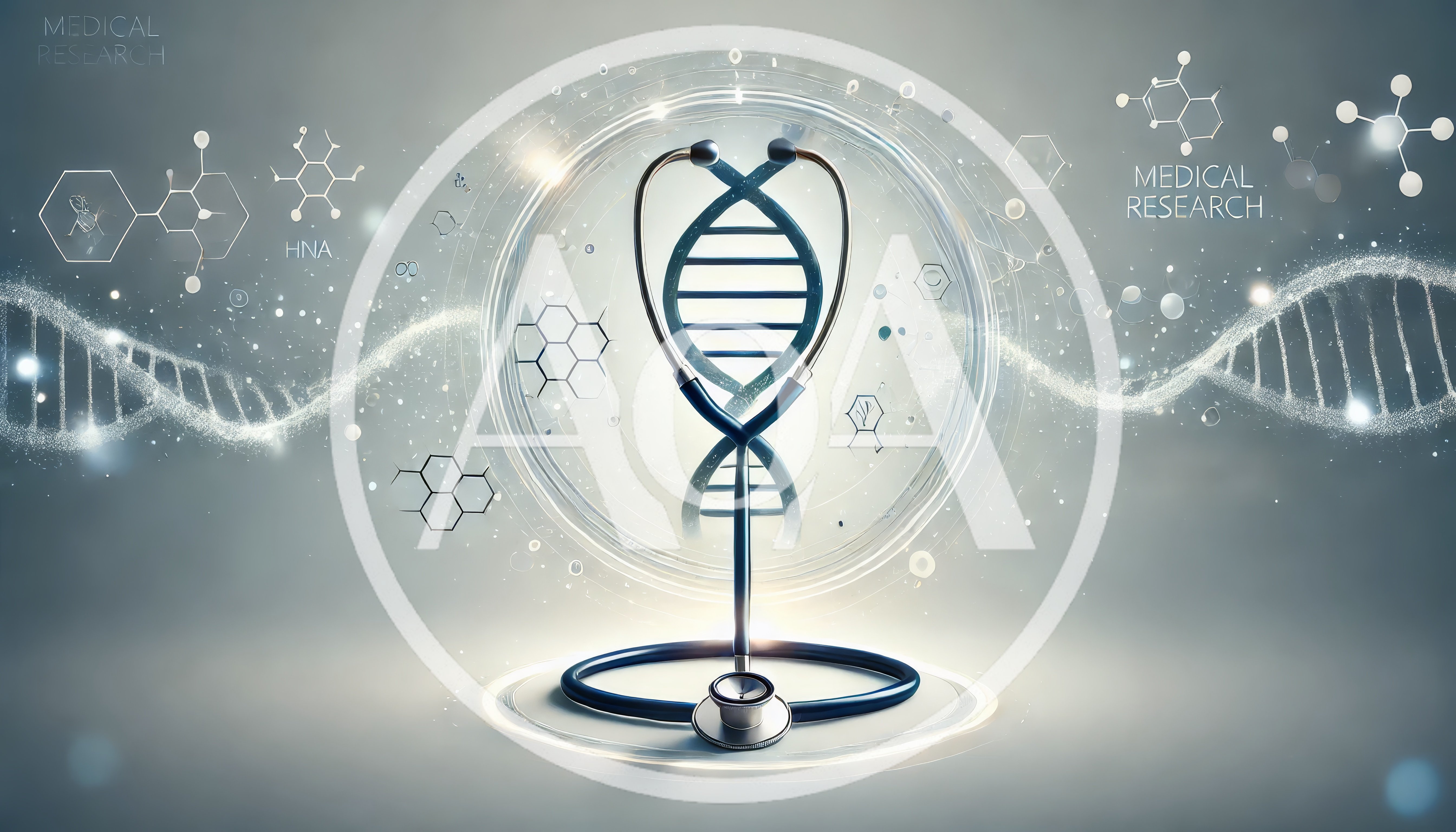 Stethoscope Forming DNA Helix Medical Research Concept