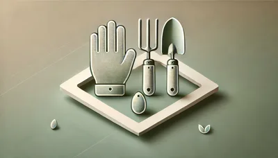 Isometric Gardening Tools and Seed Icon Set
