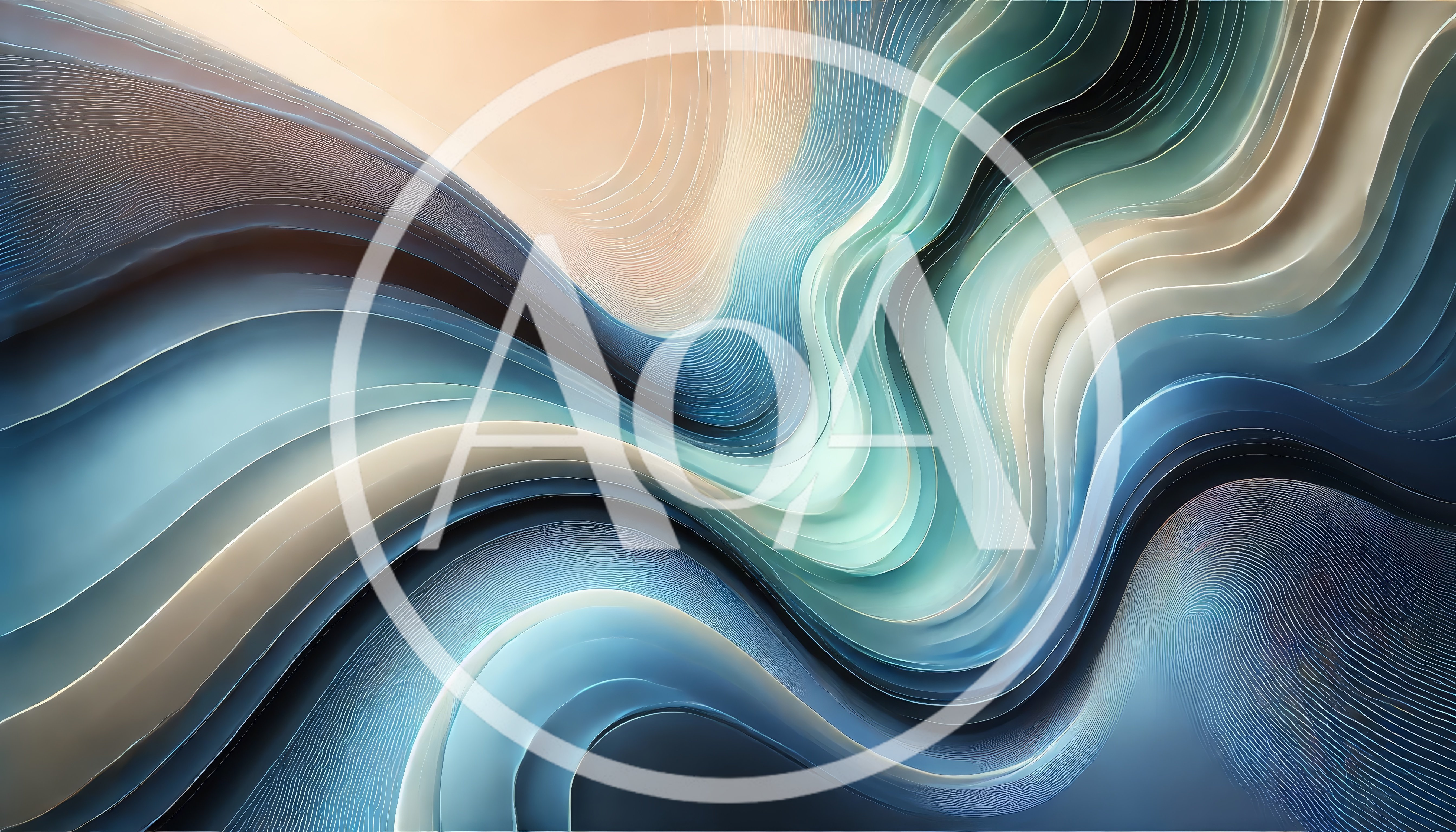 Abstract Fluid Waves With Intricate Line Textures