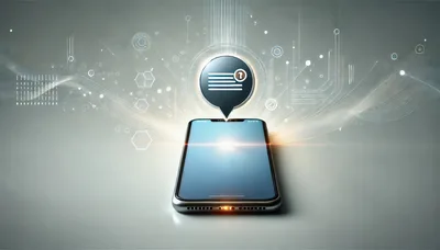 Smartphone Displaying Secure Encrypted Messaging Notification